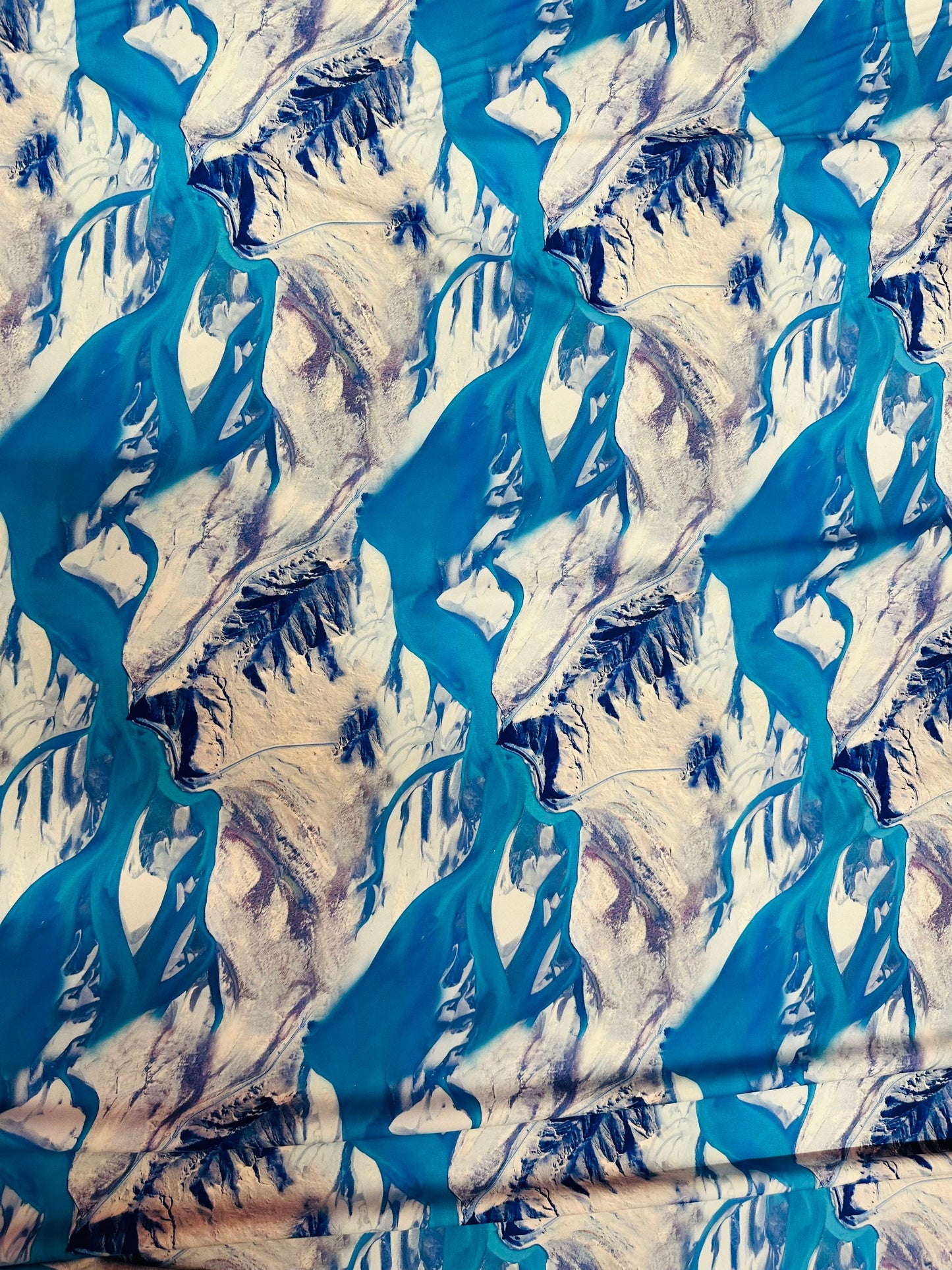 Iceberg design print on best quality of nylon spandex 4-way stretch 58/60” Sold by the YD. Ships worldwide from Los Angeles California USA
