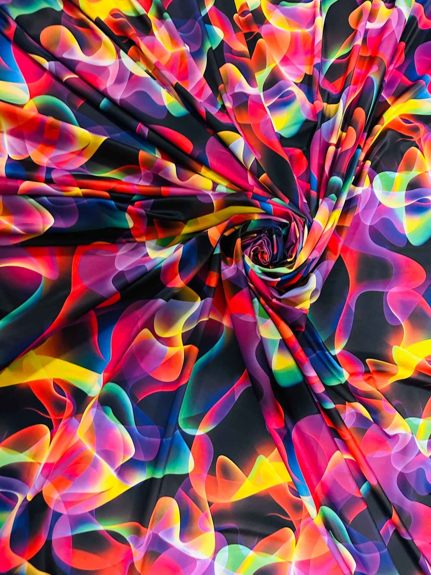 Luxury modern abstract design print on nylon spandex high quality, best quality spandex 4-way stretch 58/60” Sold by the YD.