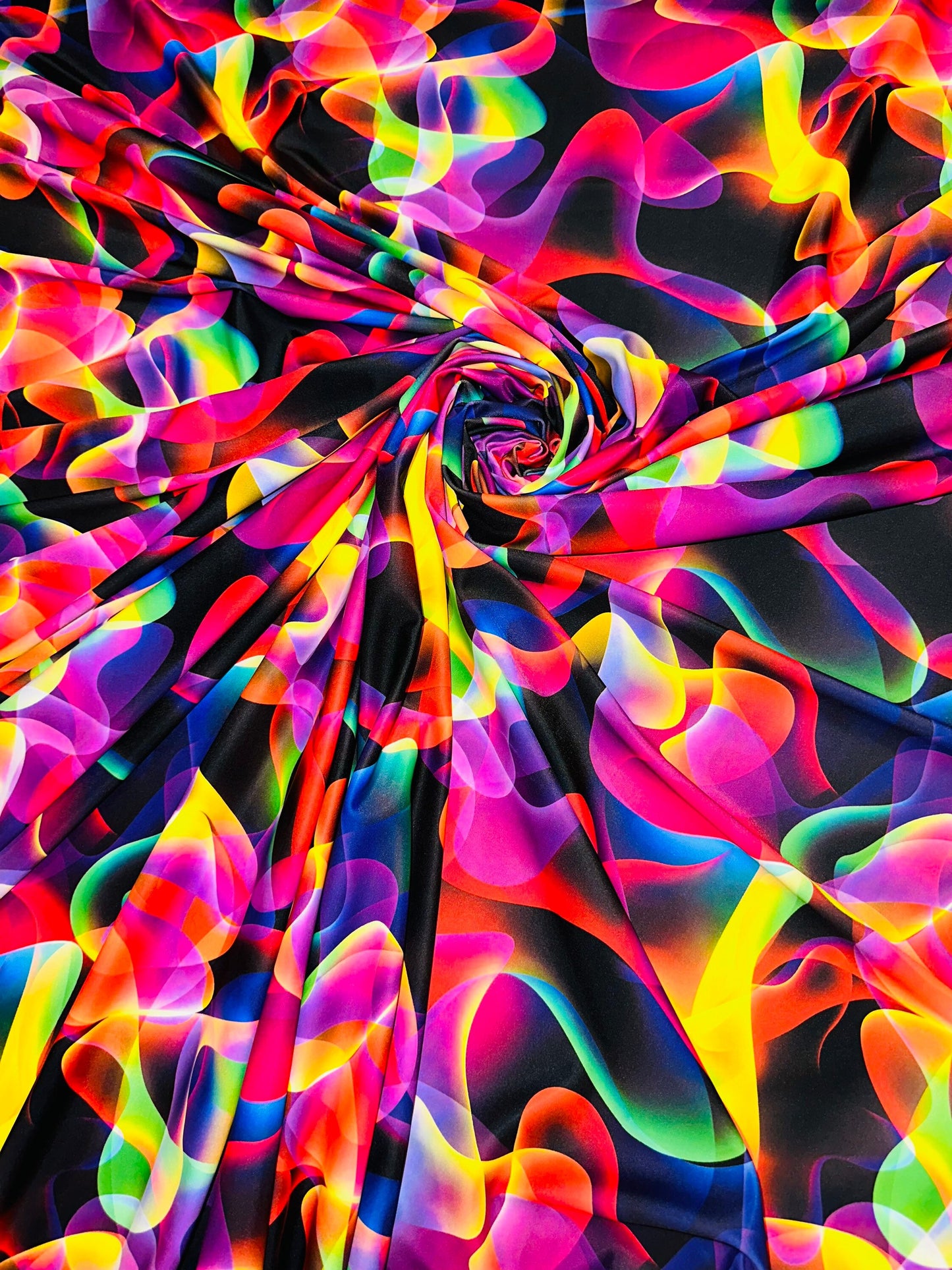 Luxury modern abstract design print on nylon spandex high quality, best quality spandex 4-way stretch 58/60” Sold by the YD.