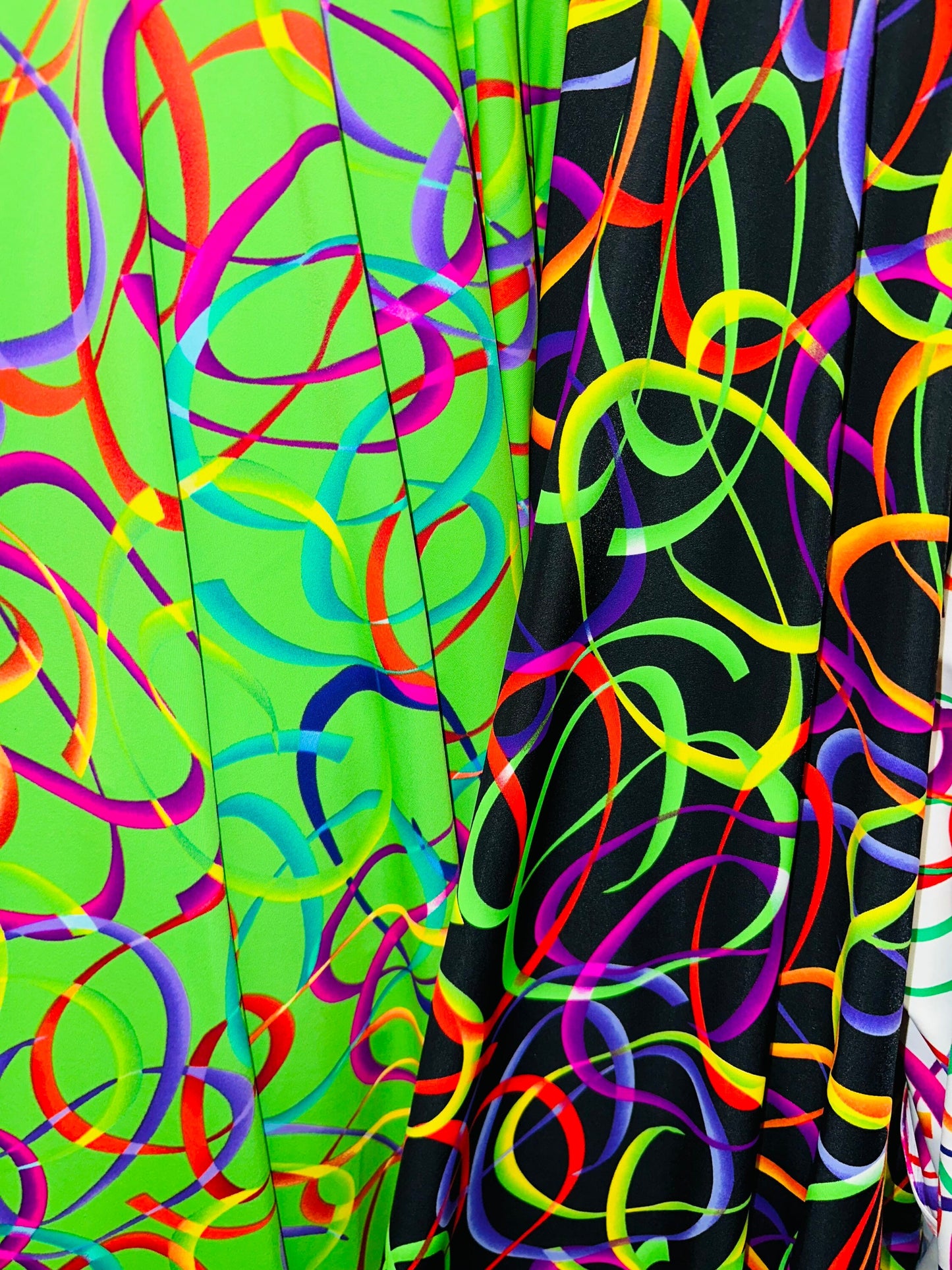 New Multi Confetti digital design print on best quality of nylon spandex 4-way stretch 58/60” Sold by the YD.