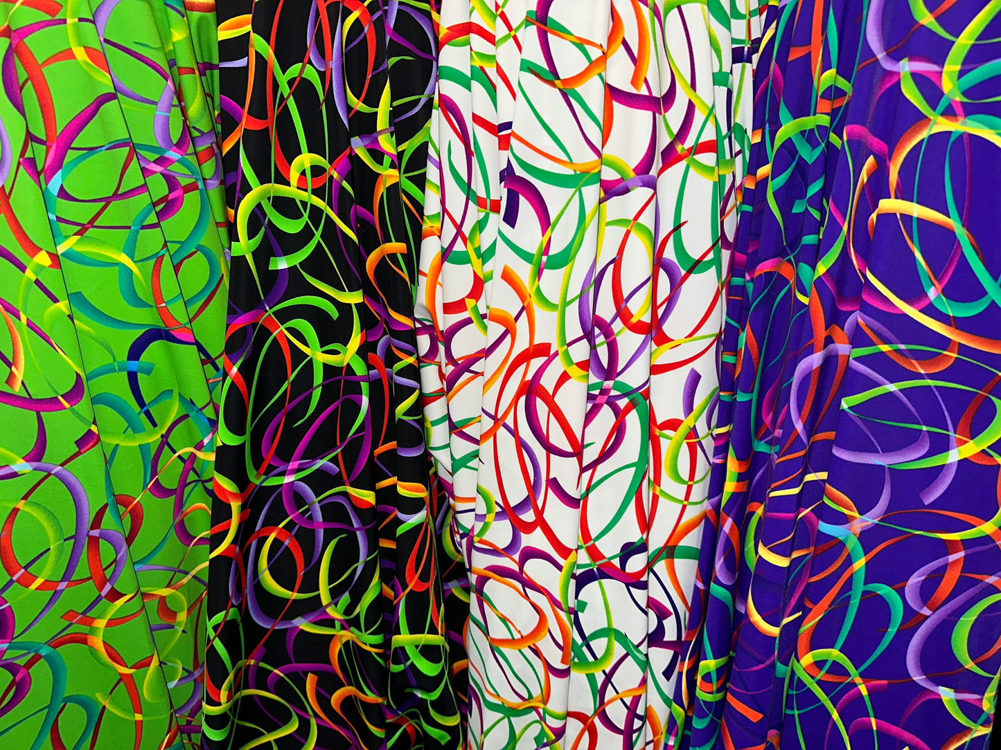 New Multi Confetti digital design print on best quality of nylon spandex 4-way stretch 58/60” Sold by the YD.