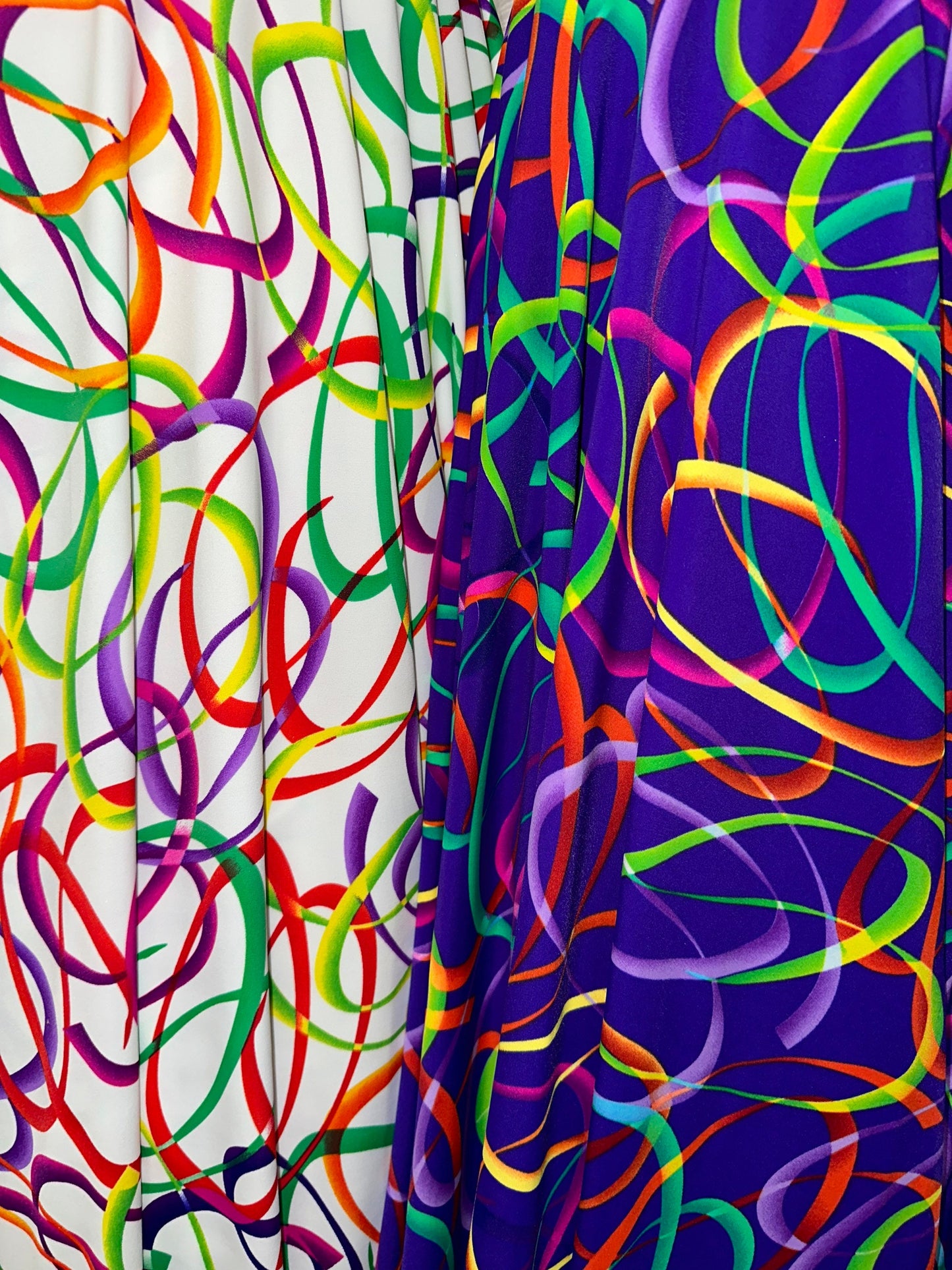 New Multi Confetti digital design print on best quality of nylon spandex 4-way stretch 58/60” Sold by the YD.