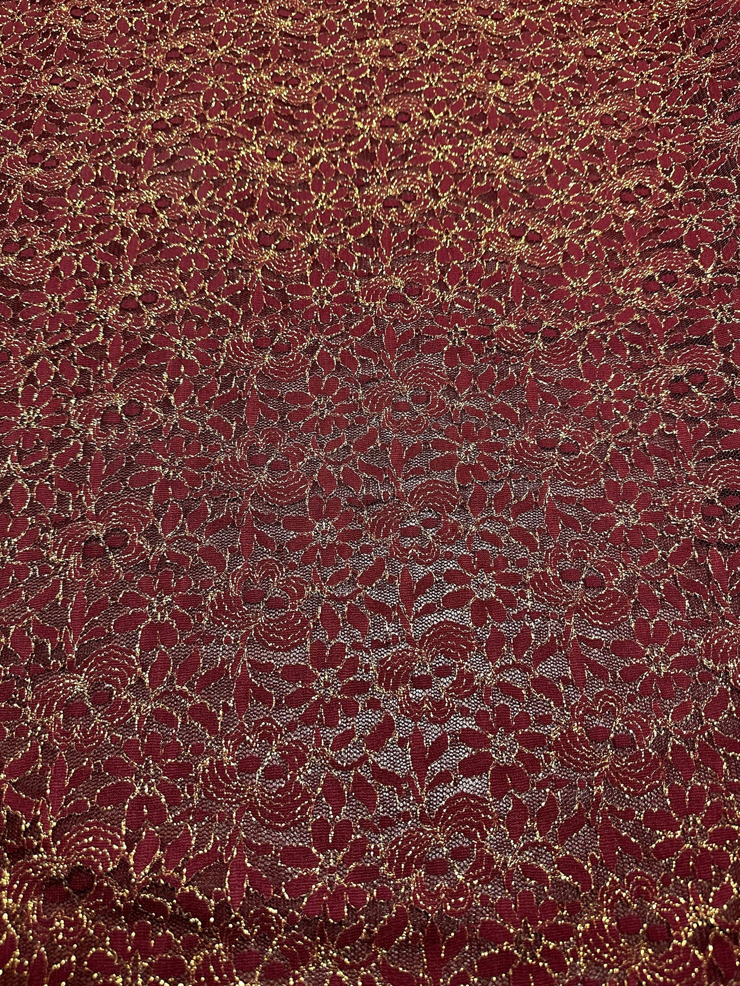 Metallic lace Victoria design 4-way stretch high quality lace 58/60”