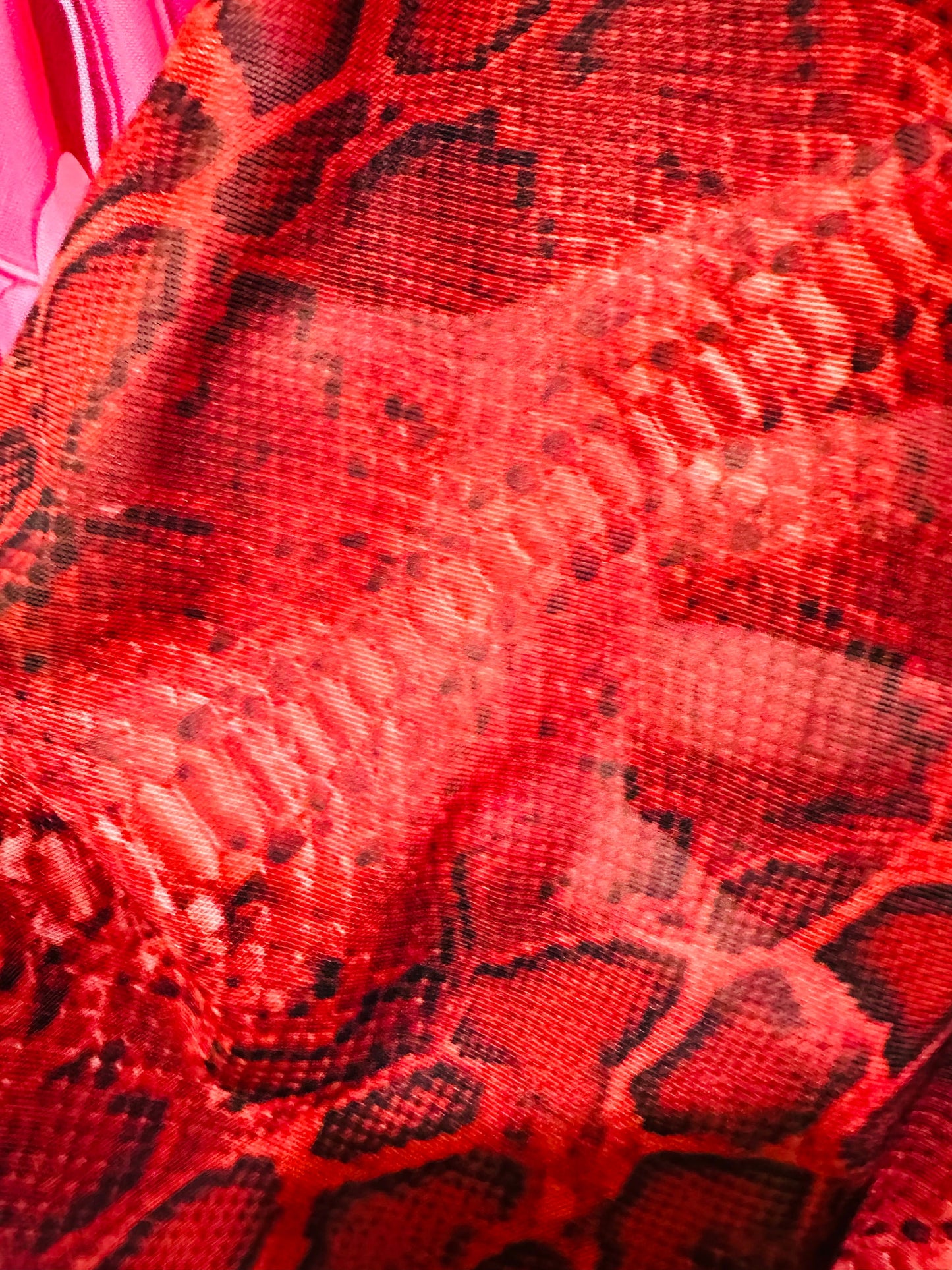 New abstract design and snake skin design print on great quality of nylon power mesh spandex 4-way stretch 58/60”