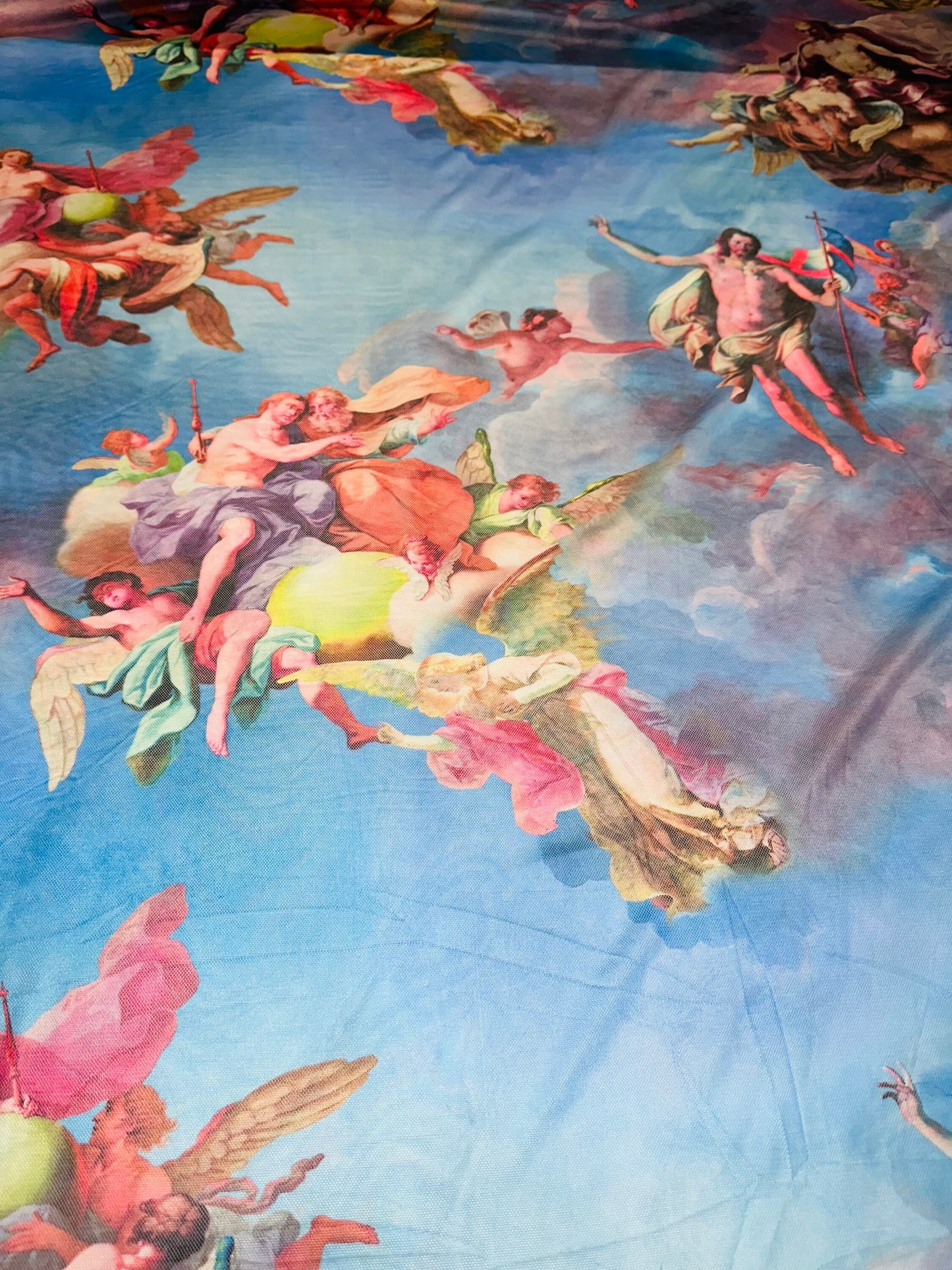 New Divine Angels design print on great quality of nylon spandex power mesh 4-way stretch