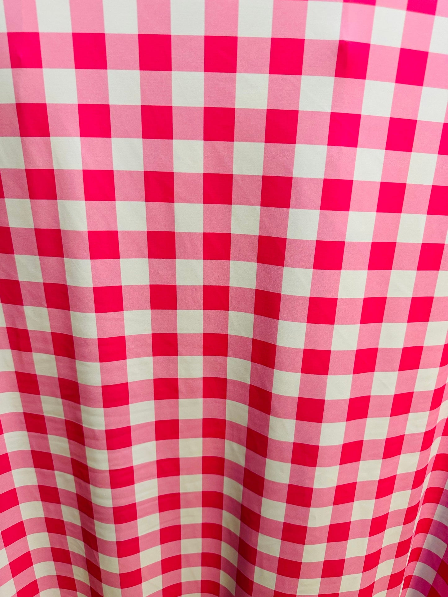 Pink checkered design print on best quality of nylon spandex 4-way stretch 58/60” High quality fabrics by AlexLAFabrics