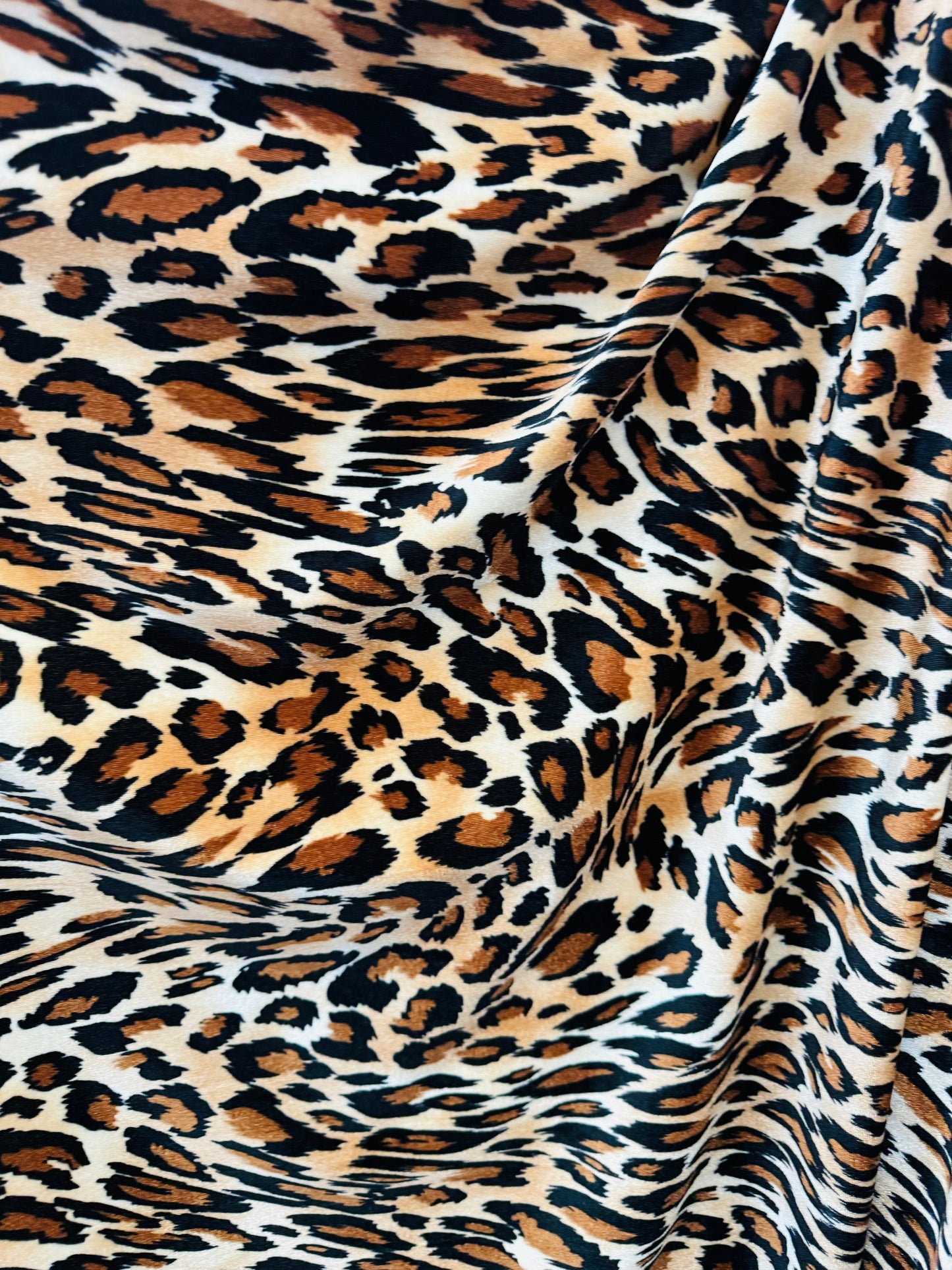 New Exotic Leopard design print on great quality of stretch velvet 4-way stretch 58/60”