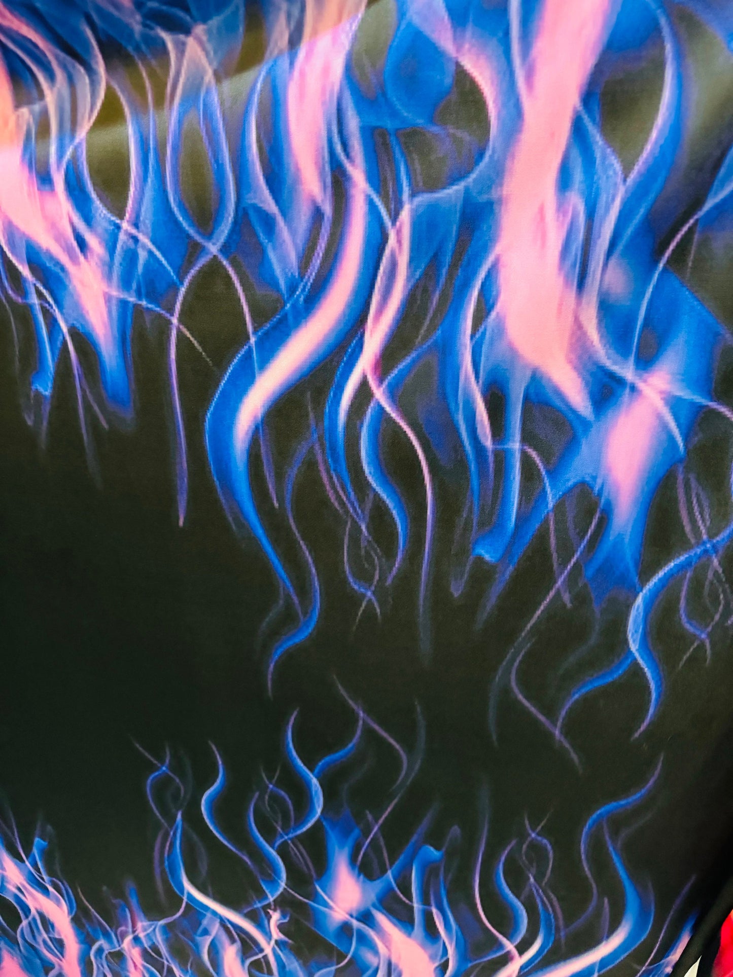 New fantastic flames design print on great quality of nylon spandex 4-way stretch 58/60” High quality fabrics by AlexLAFabrics