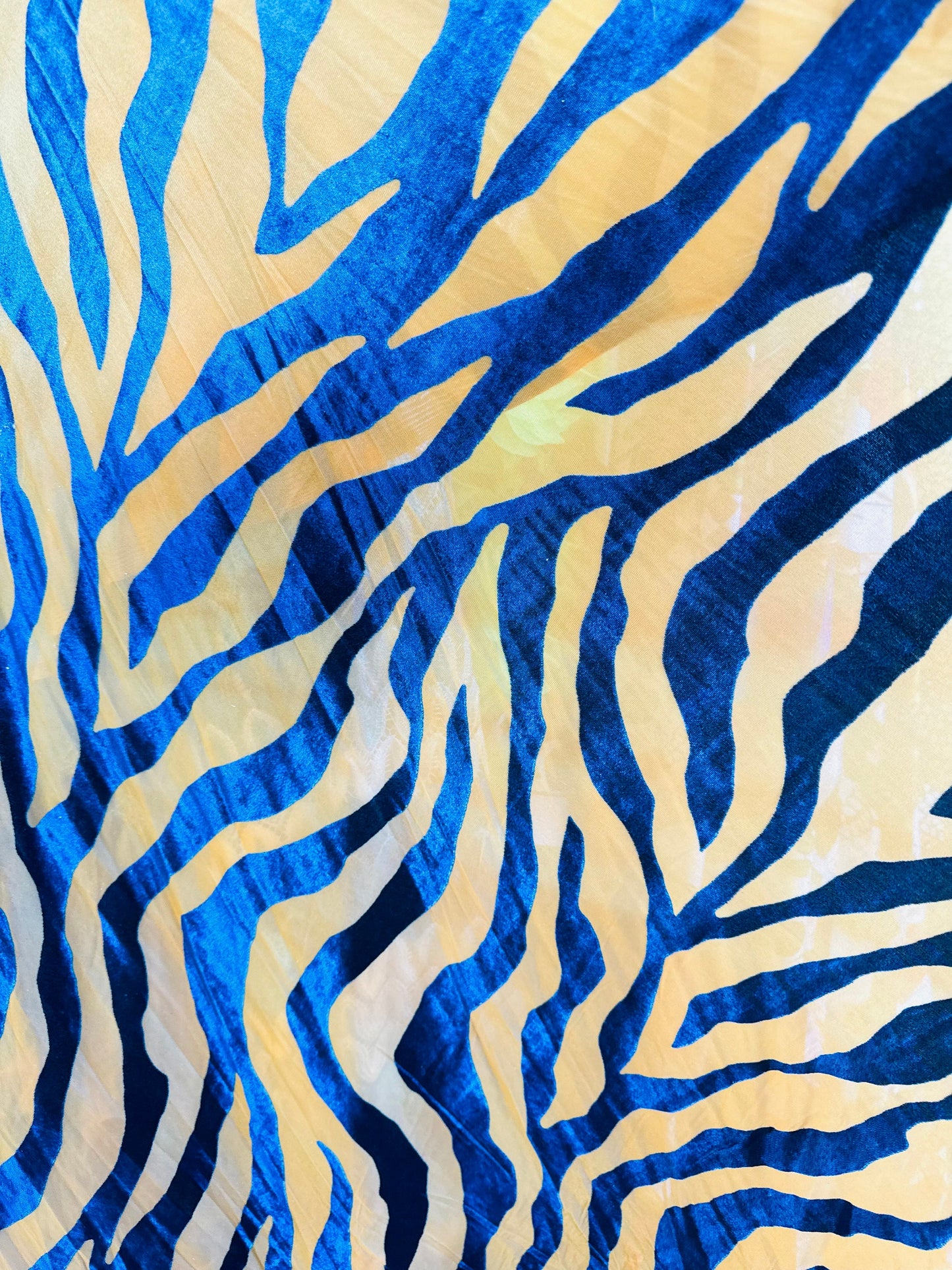 Luxury Tiger design on stretch Burnout velvet 4-way 58/60” Sold by the YD.