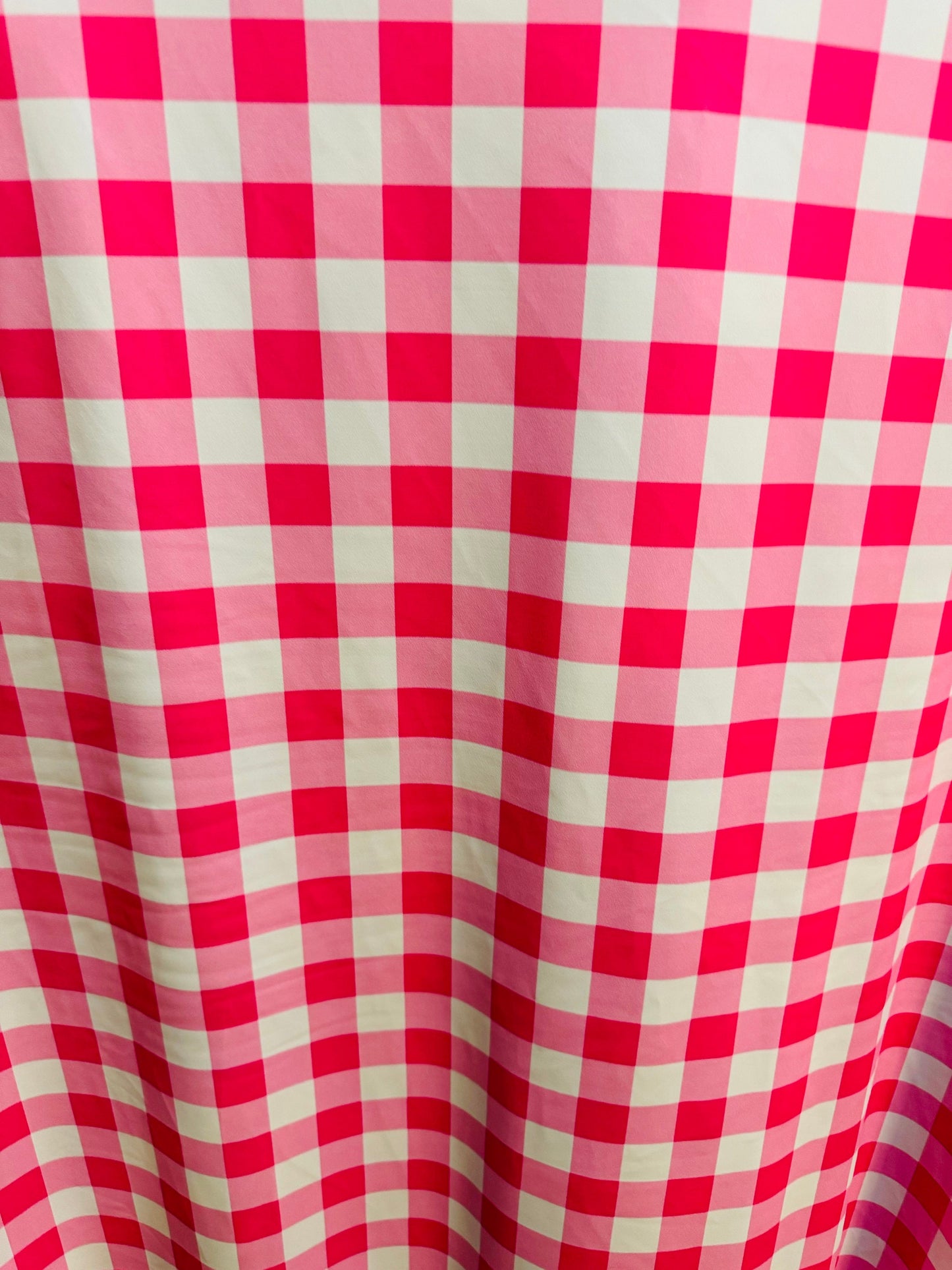Pink checkered design print on best quality of nylon spandex 4-way stretch 58/60” High quality fabrics by AlexLAFabrics