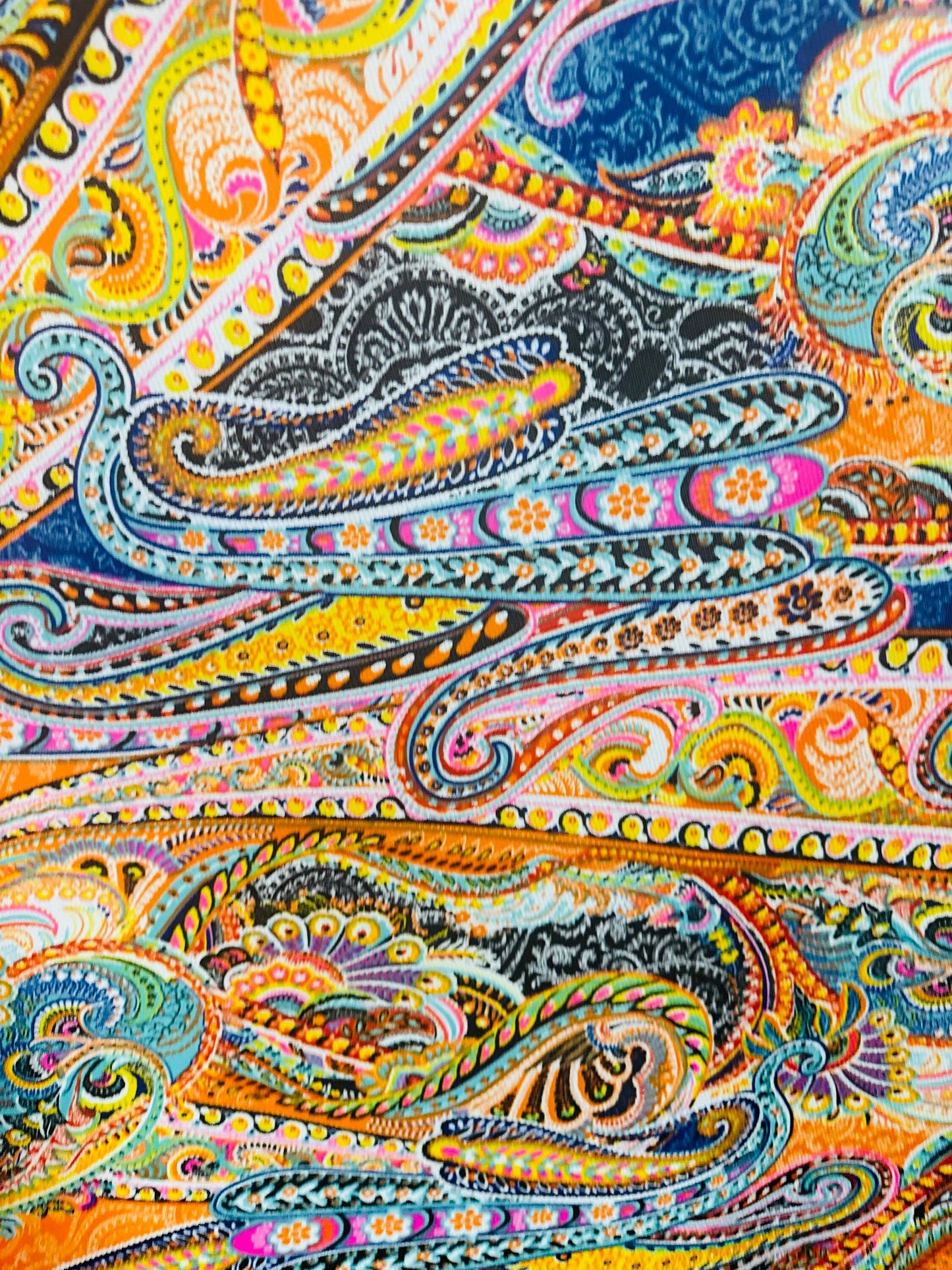 New paisley Ludy design print on great quality of power mesh 4-way stretch 58/60”