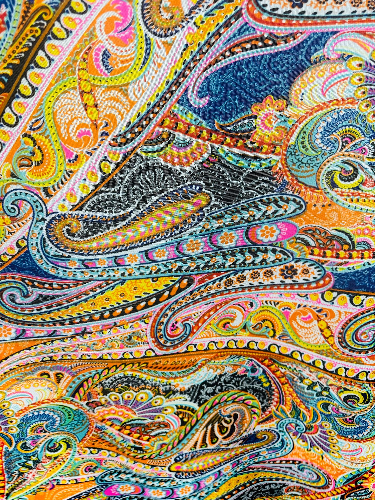 New paisley Ludy design print on great quality of power mesh 4-way stretch 58/60”