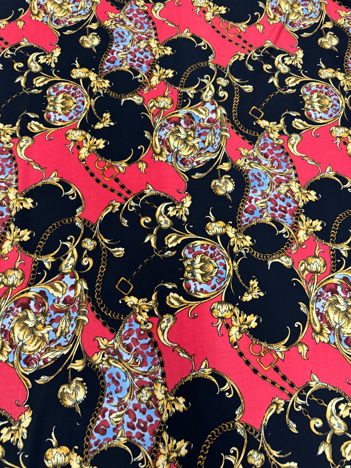 New modern Fashion design print on poly Spandex light weight 4-way stretch 58/60”