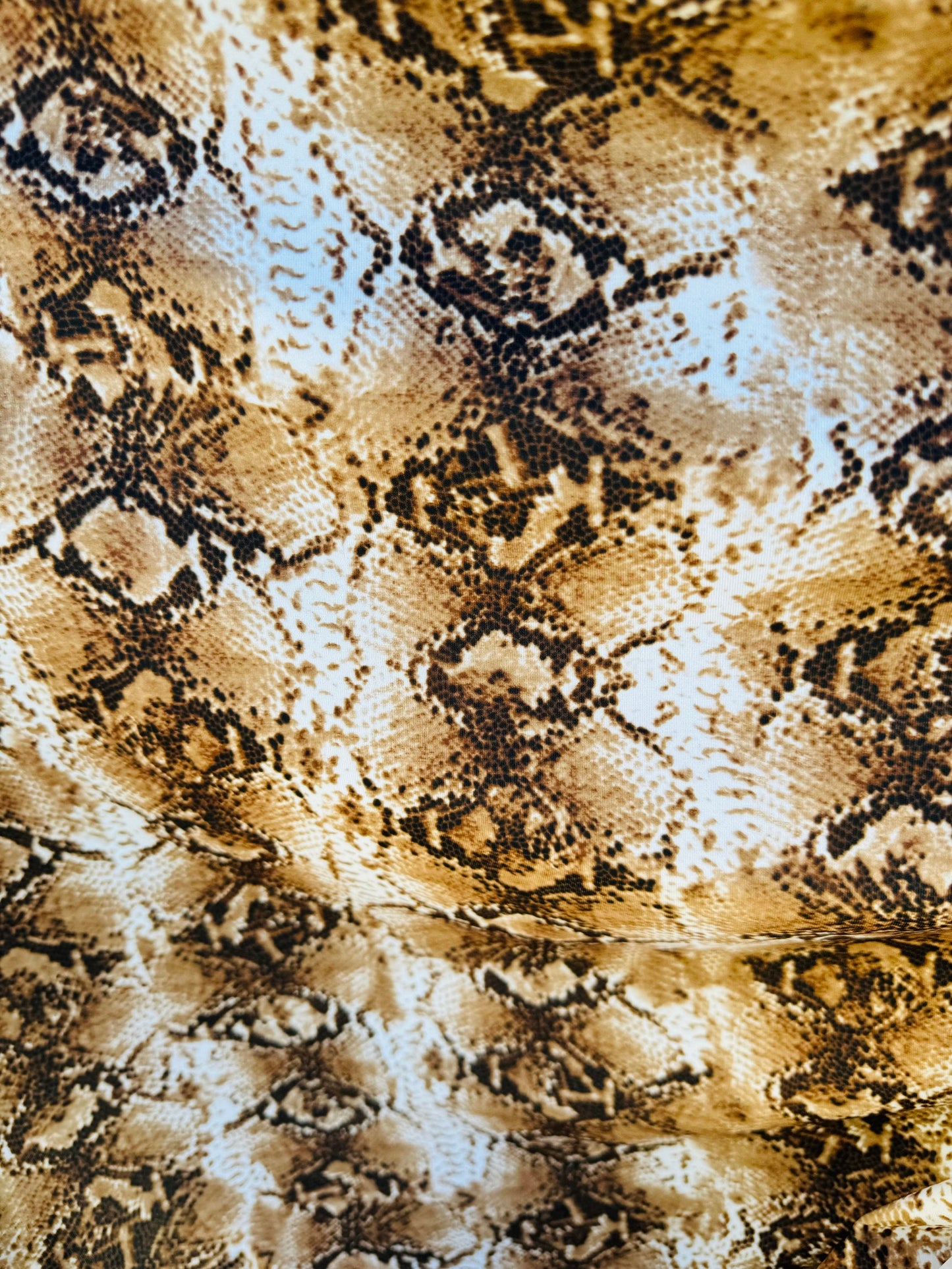 Python Exotic Snake design print on great quality of nylon spandex 4-way stretch 58/60” High quality fabrics by AlexLAFabrics