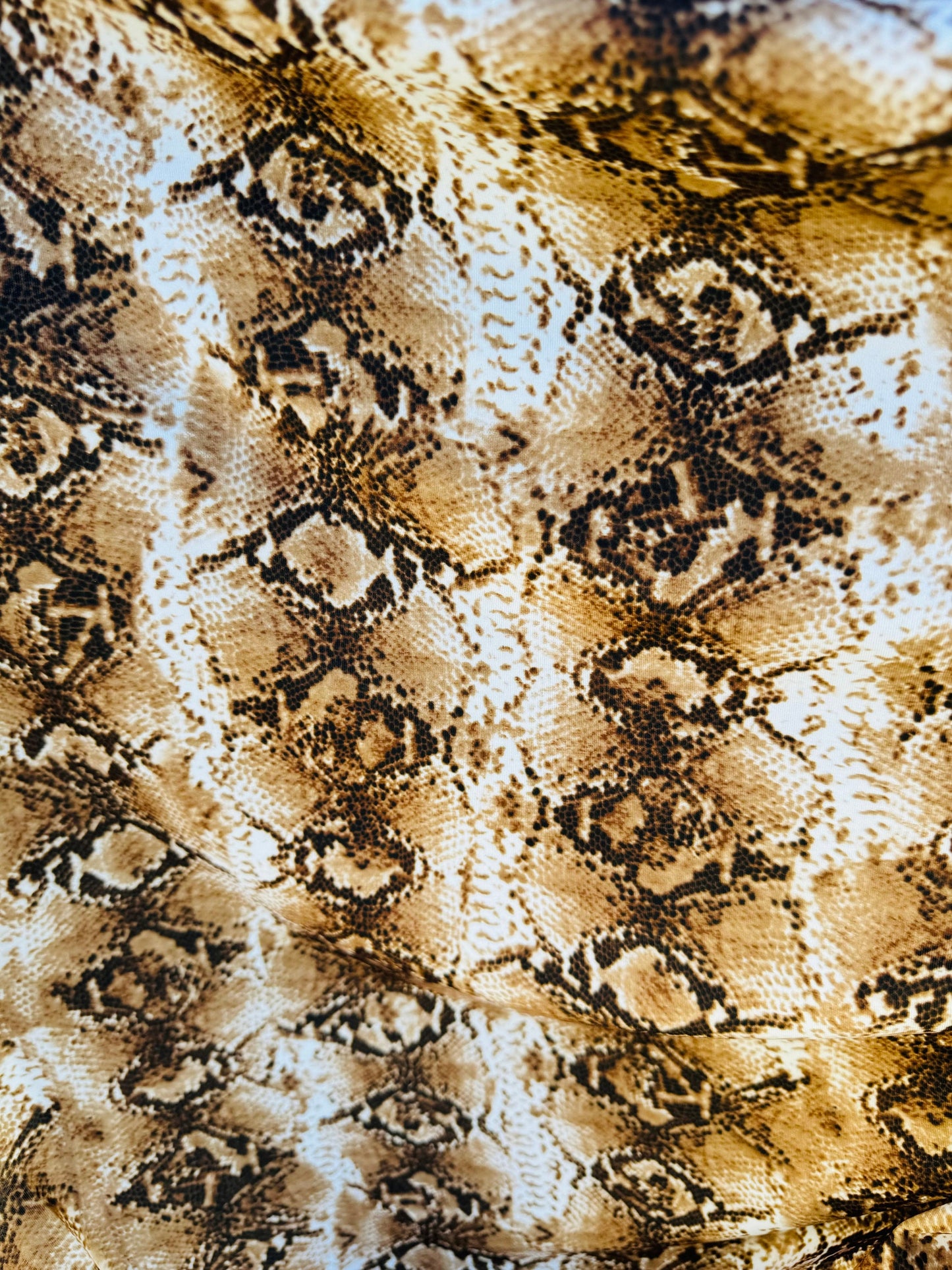 Python Exotic Snake design print on great quality of nylon spandex 4-way stretch 58/60” High quality fabrics by AlexLAFabrics