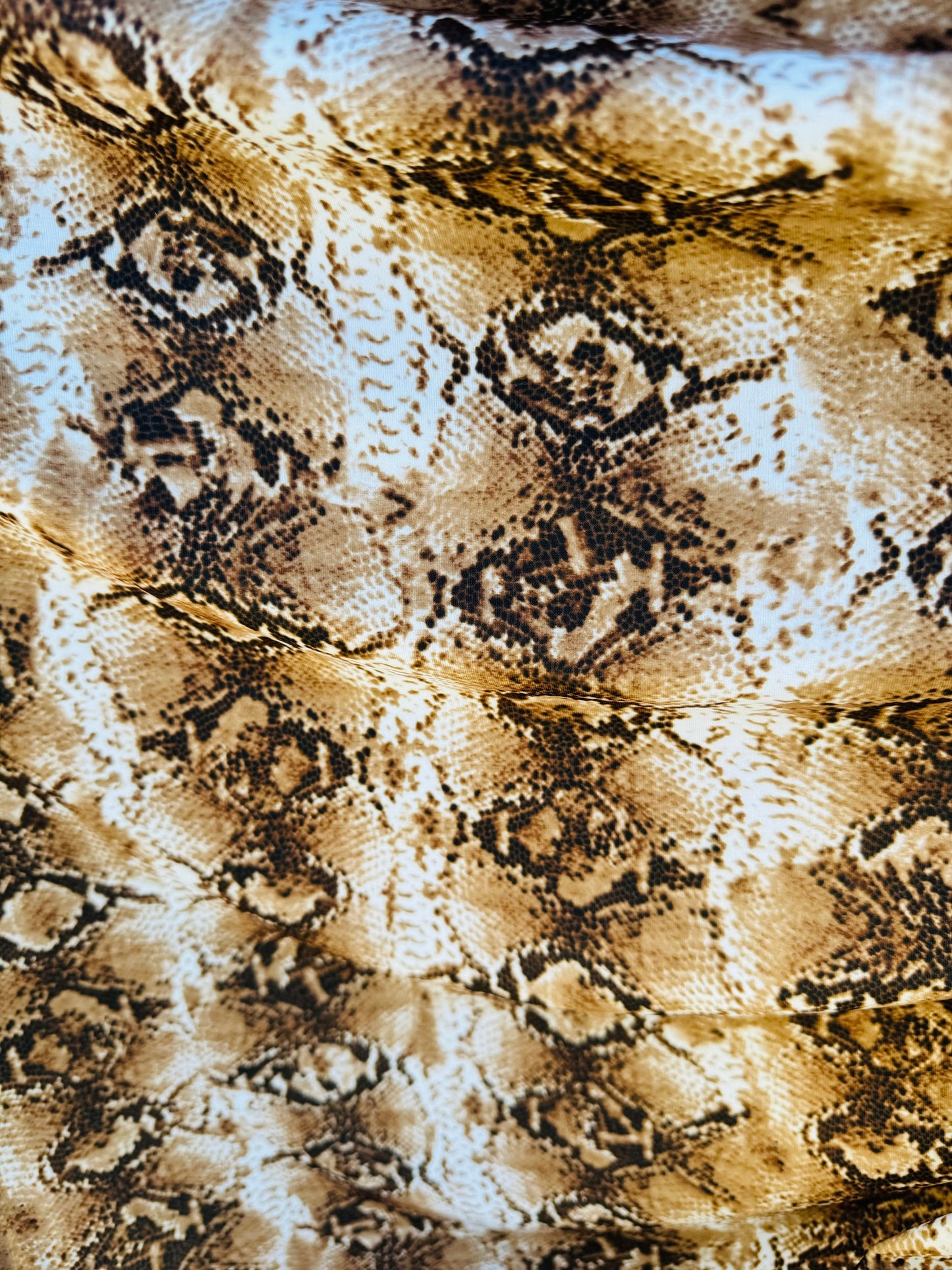 Python Exotic Snake design print on great quality of nylon spandex 4-way stretch 58/60” High quality fabrics by AlexLAFabrics