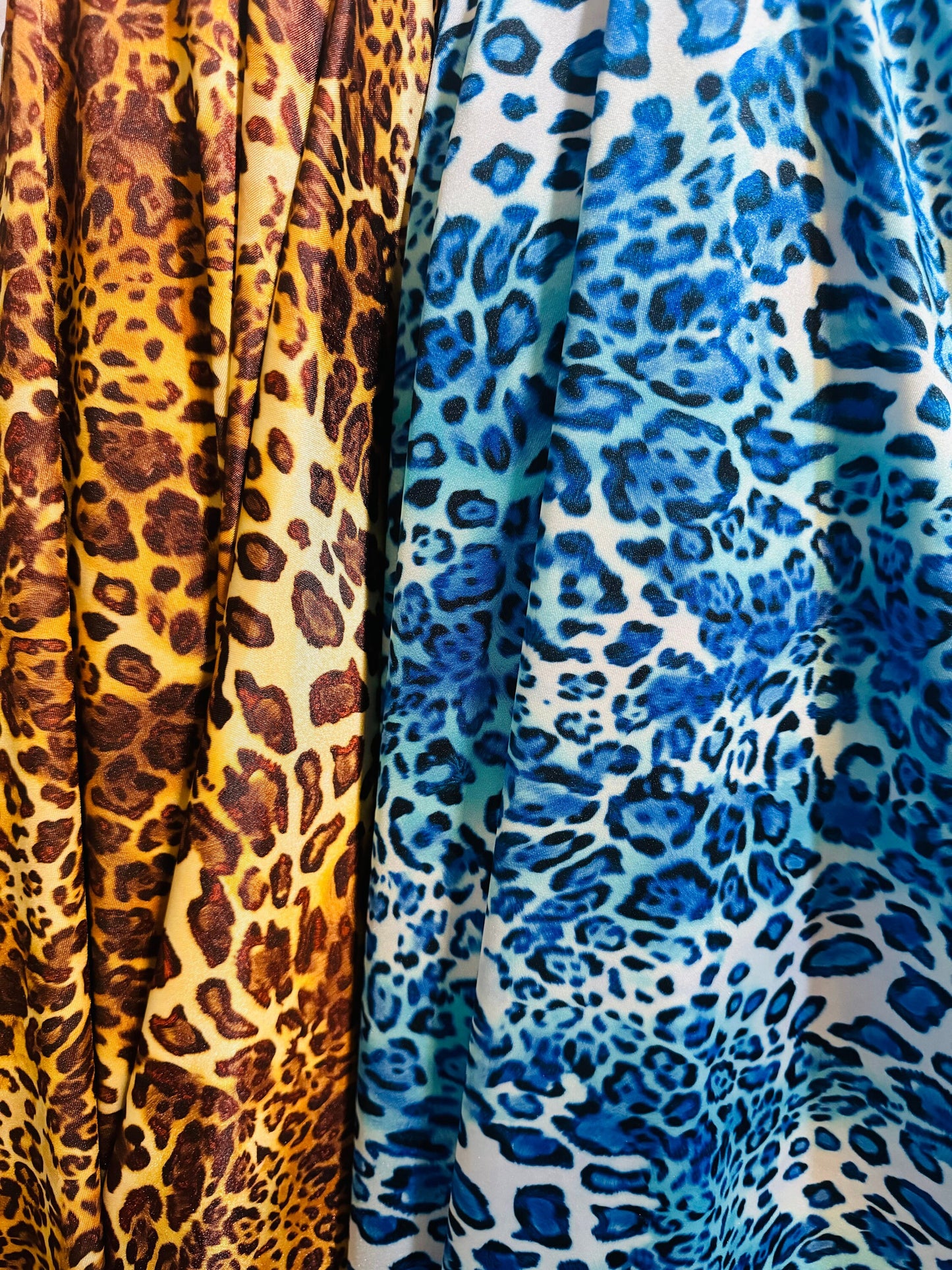 Exotic Leopard design print on great quality of nylon spandex 4-way stretch 58/60”