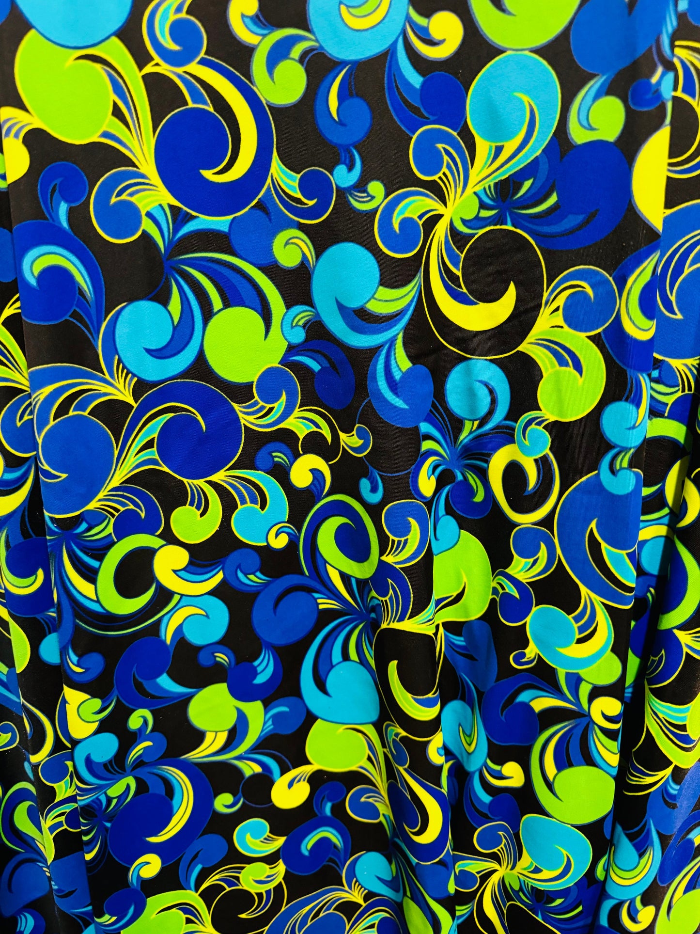 New paisley abstract design print on great quality of nylon spandex 4-way stretch 58/60” Sold by the YD. Ships worldwide from Los Angeles CA