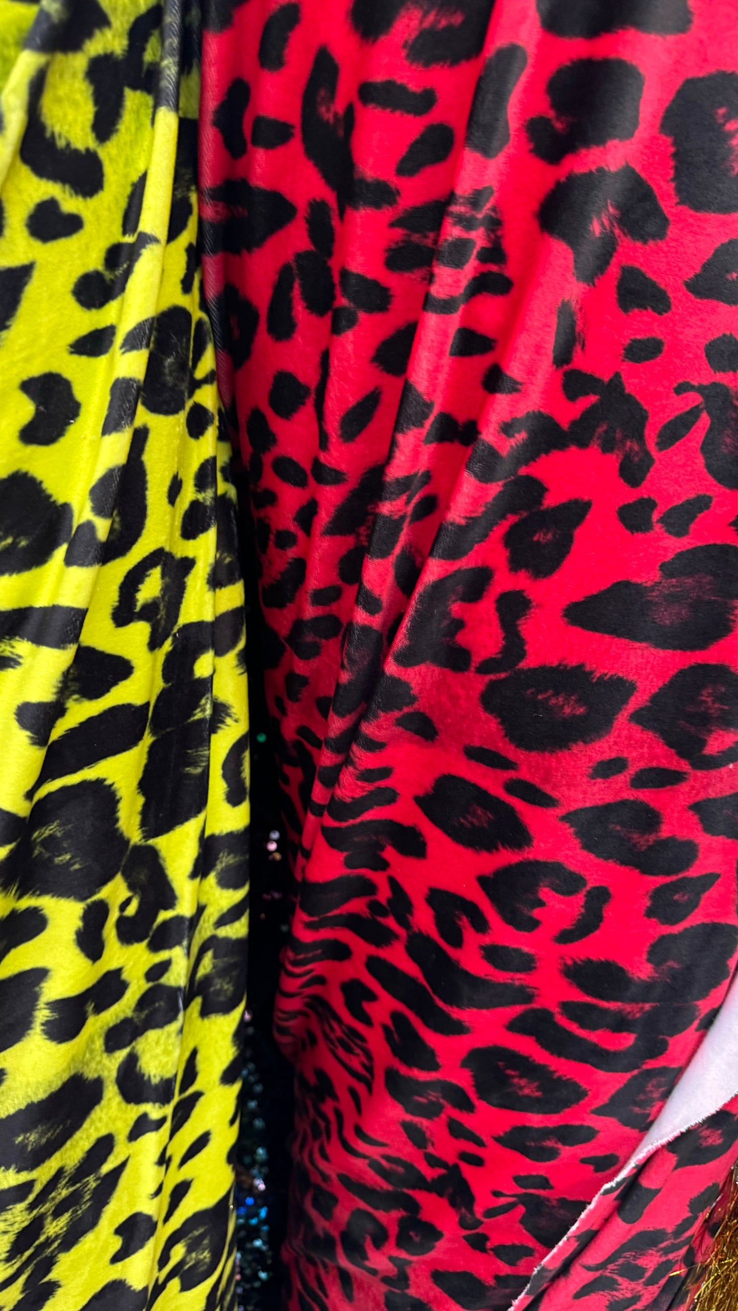 Luxury leopard design on best quality of stretch velvet 4-way stretch 58/60” High quality fabrics by AlexLAFabrics