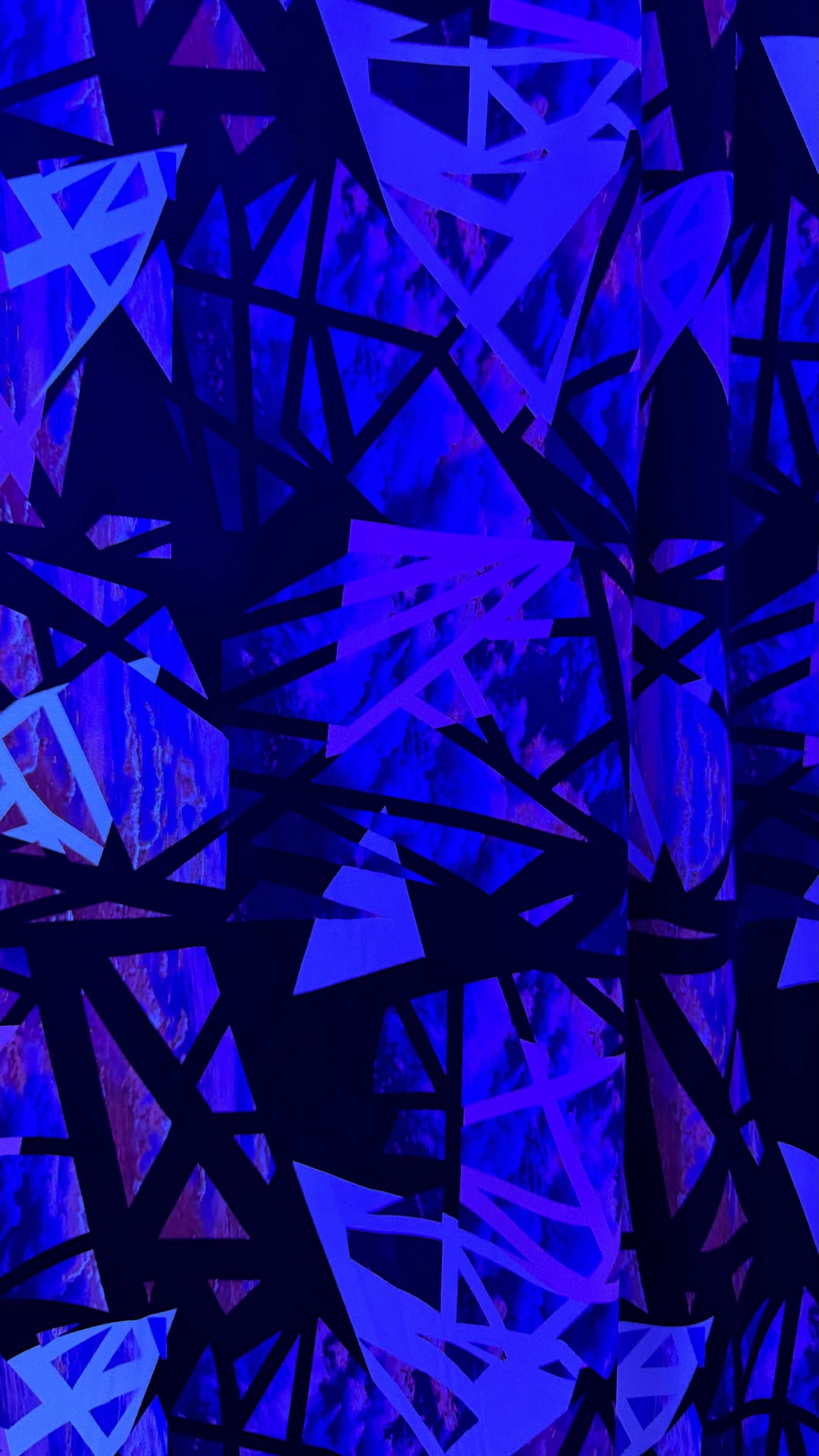 New abstract design it glows in the dark with a black light 4-way spandex 58/60” High quality fabrics by AlexLAFabrics