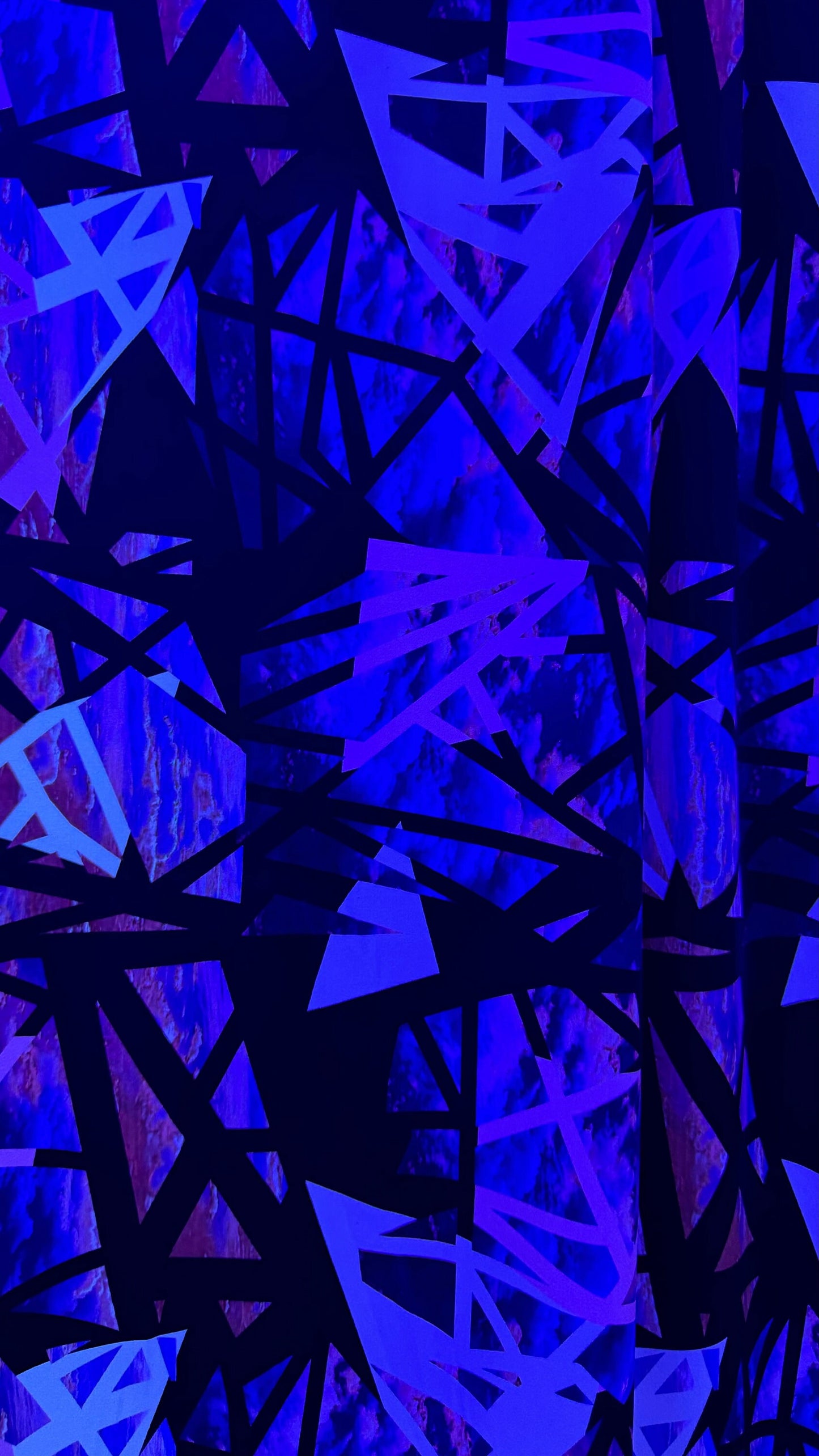 New abstract design it glows in the dark with a black light 4-way spandex 58/60” High quality fabrics by AlexLAFabrics