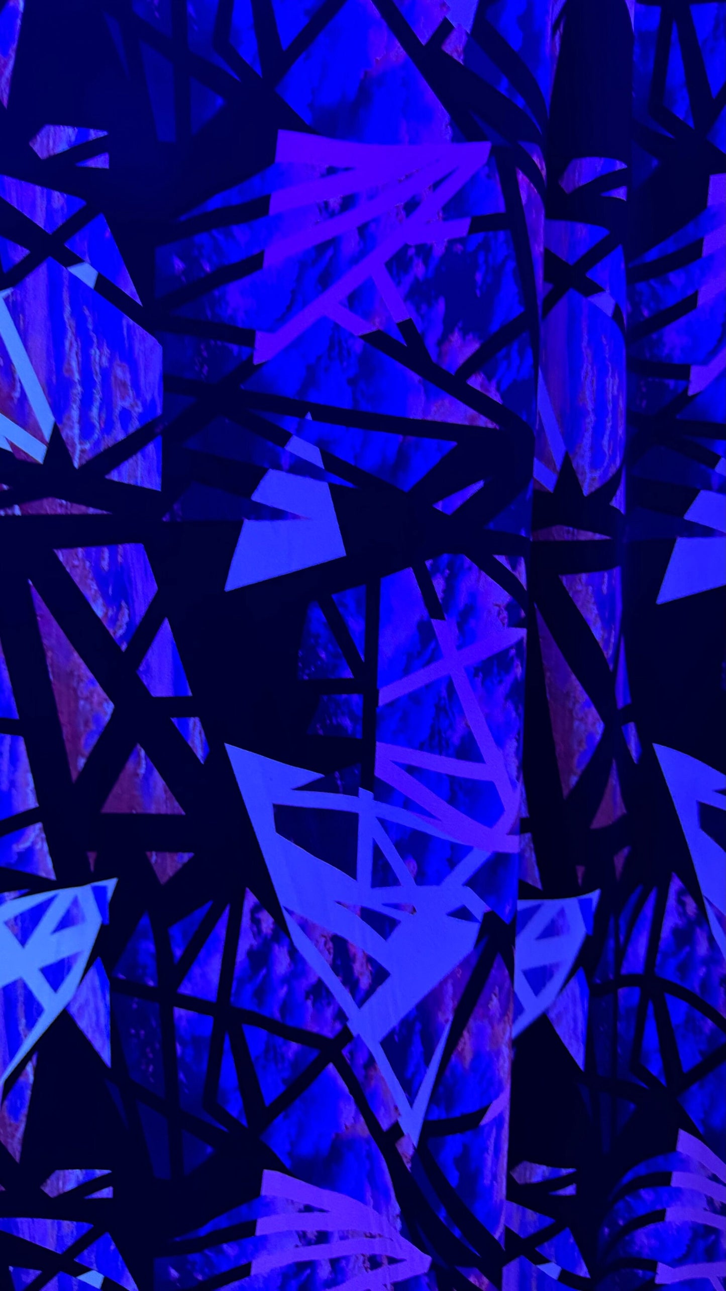 New abstract design it glows in the dark with a black light 4-way spandex 58/60” High quality fabrics by AlexLAFabrics