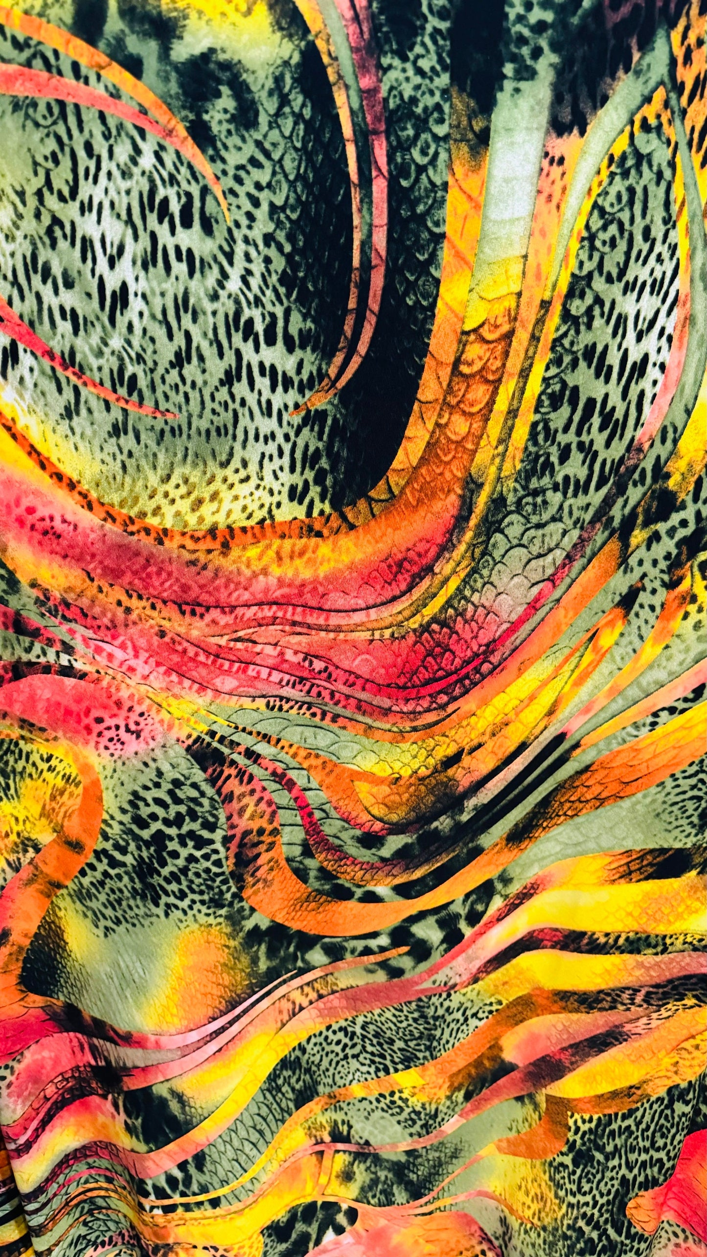 New Safari design exotic animal print multicolor print on great quality of poly spandex 4-way stretch 58/60” High quality fabrics by AlexLAF