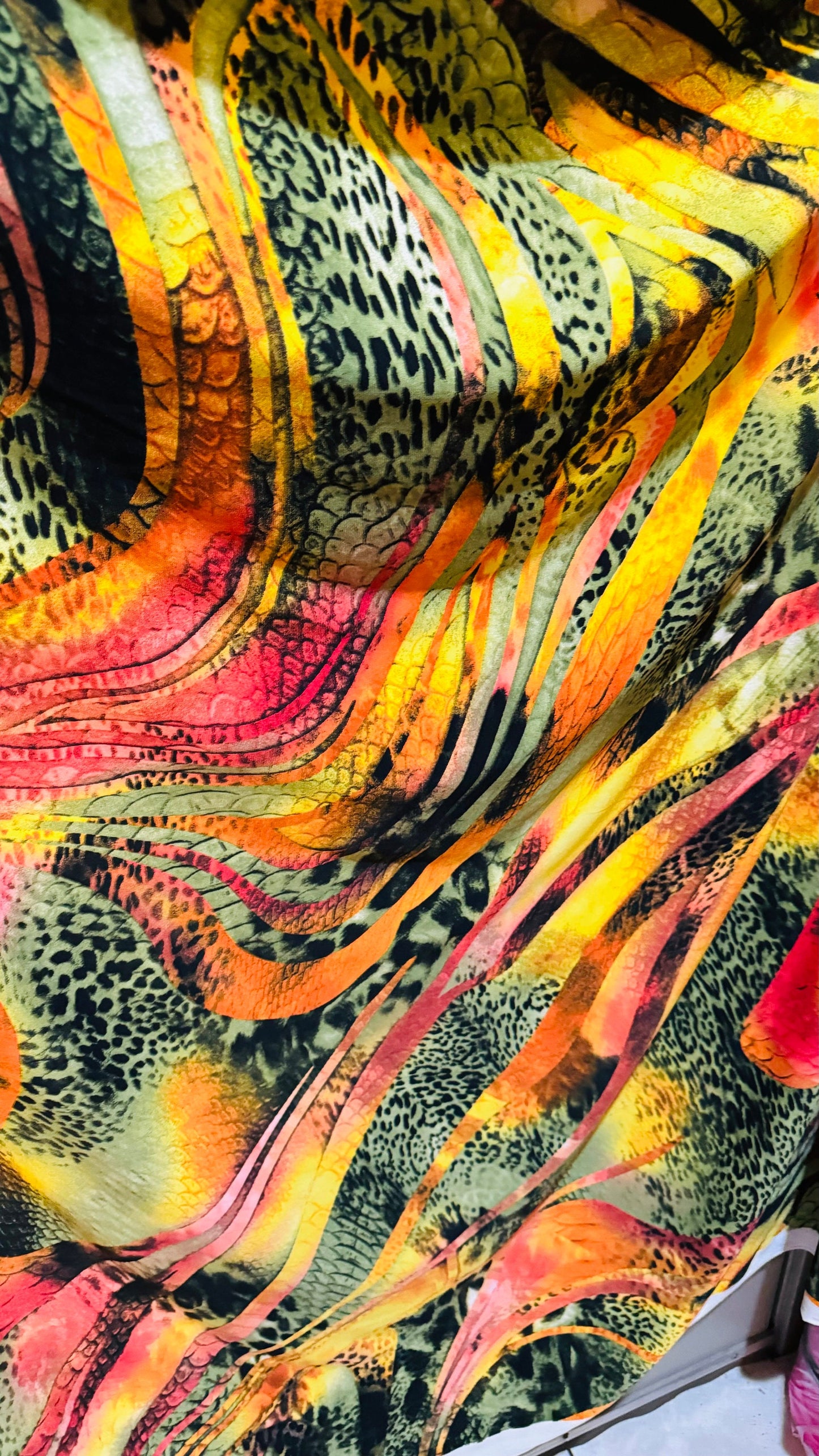 New Safari design exotic animal print multicolor print on great quality of poly spandex 4-way stretch 58/60” High quality fabrics by AlexLAF