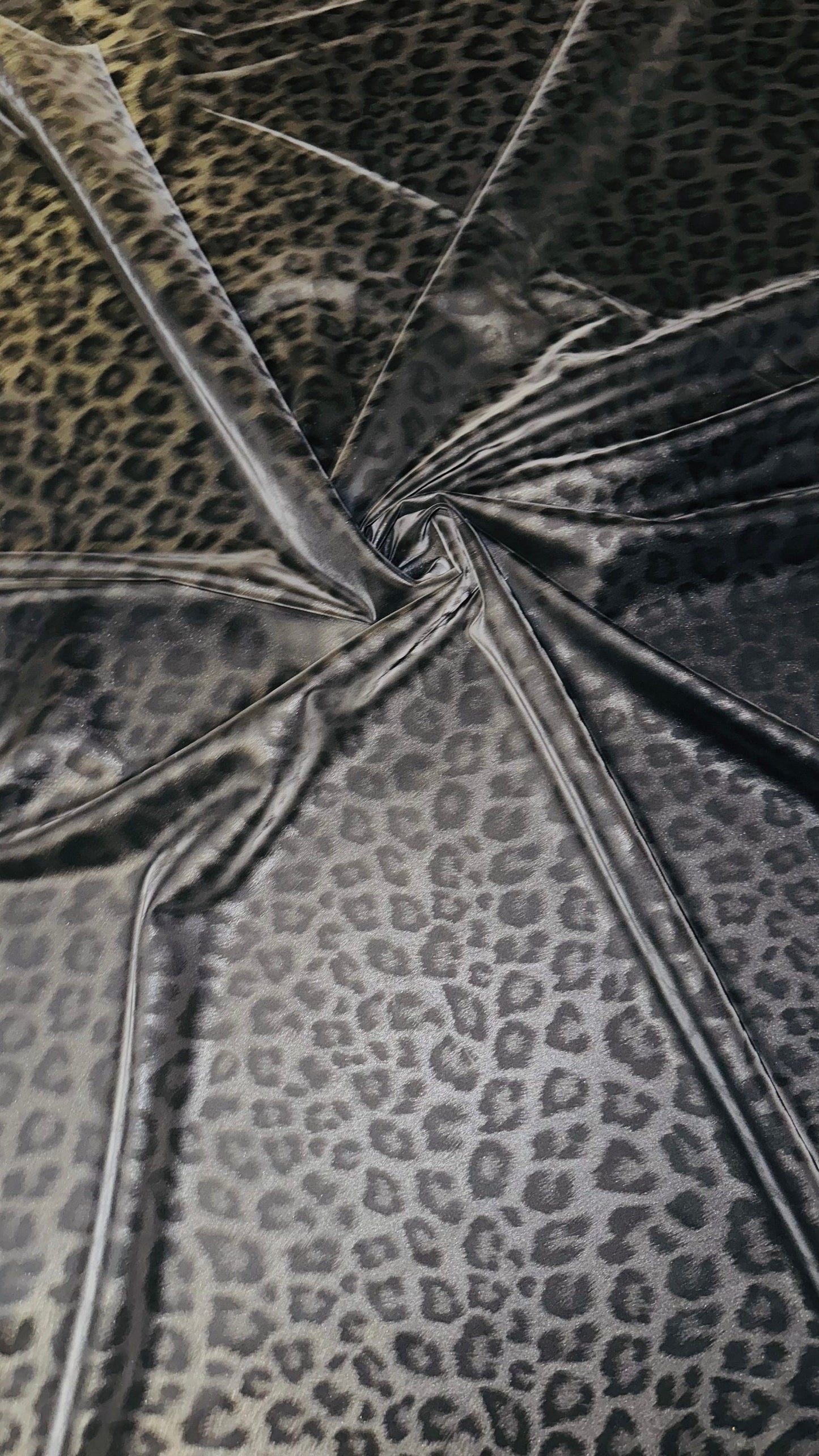 New 3D Spandex reflective Latex Leopard design nylon spandex 4-way stretch 58/60” High quality fabrics by AlexLAFabrics