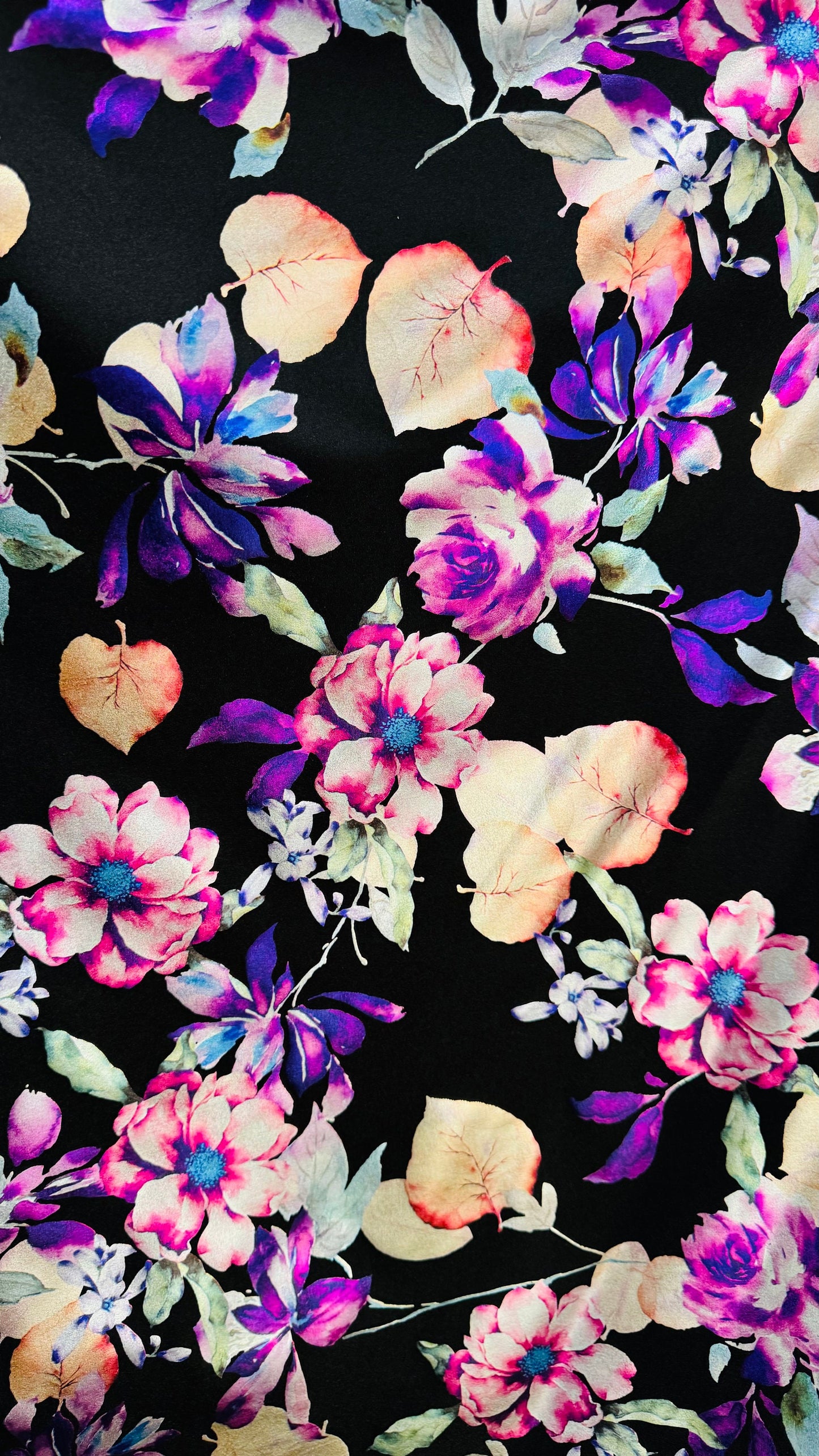 Deluxe Flower design on best quality of nylon spandex with foil 4-way stretch 58/60” High quality fabrics by AlexLAFabrics