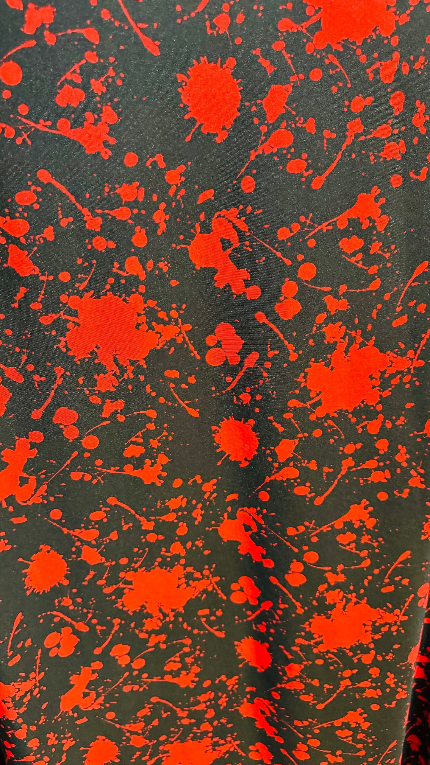 New Splatter Paint design Balck/Red print on great quality of poly spandex 4-way stretch 58/60” High Quality fabrics by AlexLAFabrics