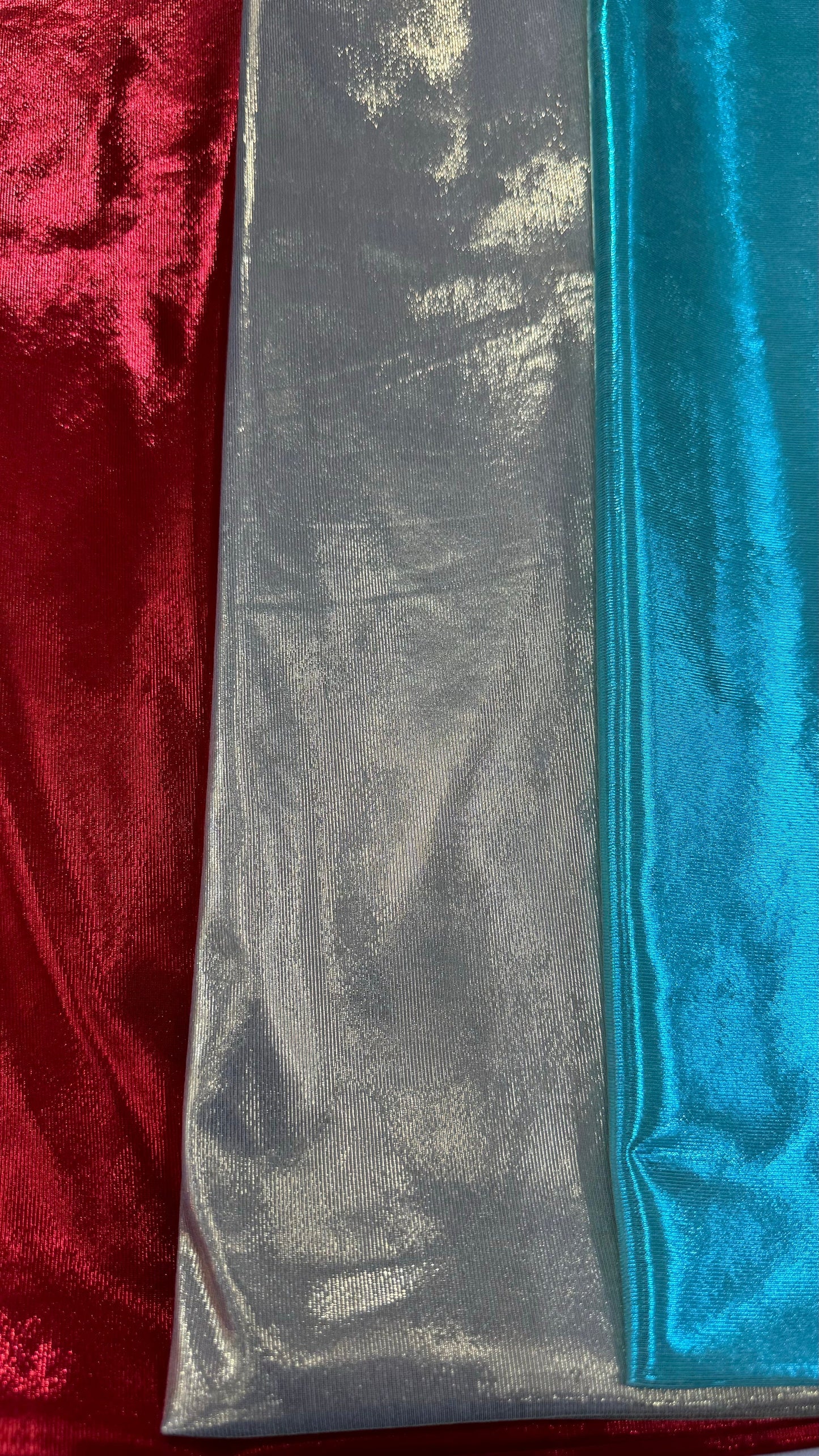 Luxury Slinky metallic poly spandex 4-way stretch light weight 58/60” High quality fabrics by AlexLAFabrics