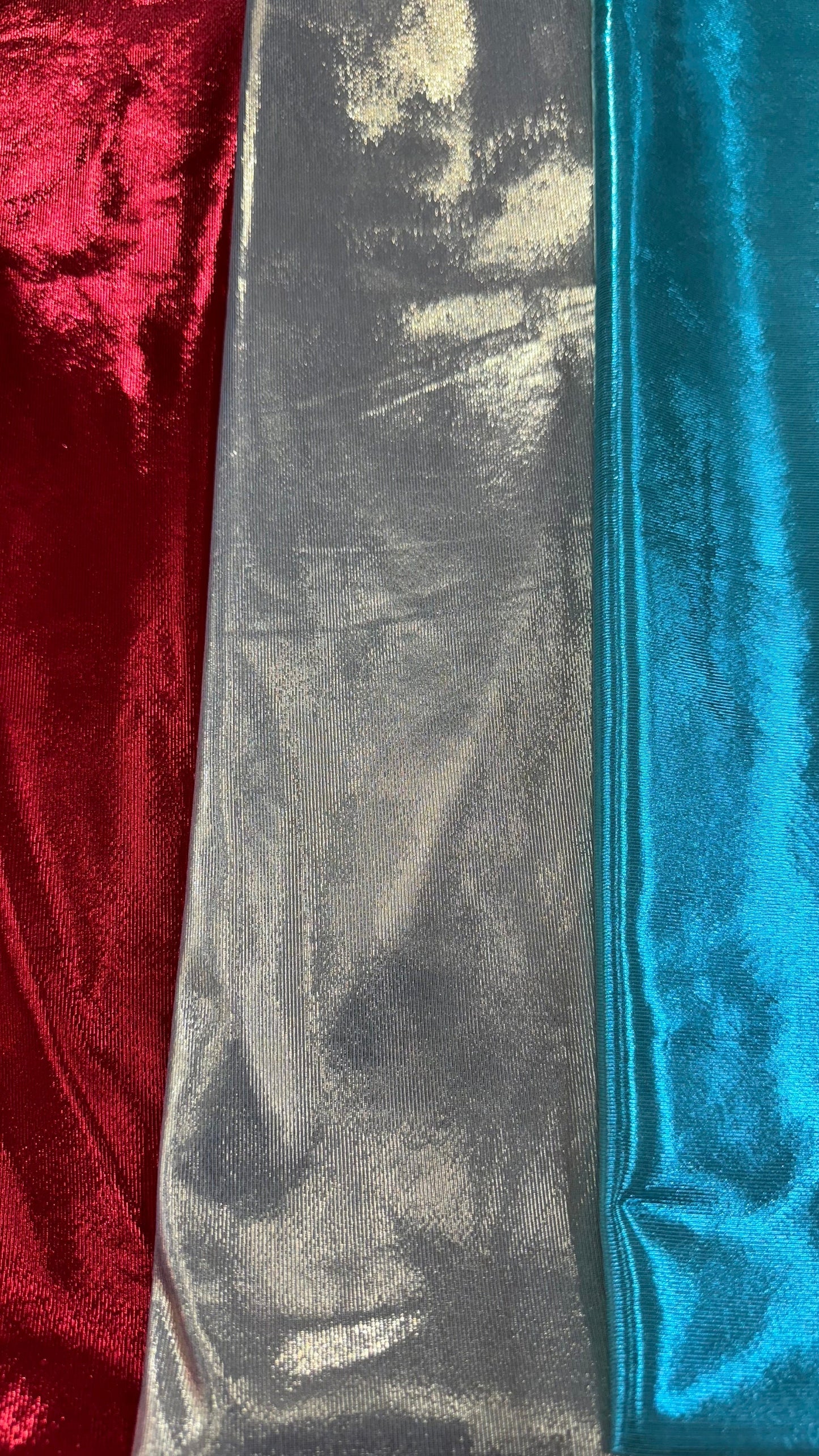 Luxury Slinky metallic poly spandex 4-way stretch light weight 58/60” High quality fabrics by AlexLAFabrics