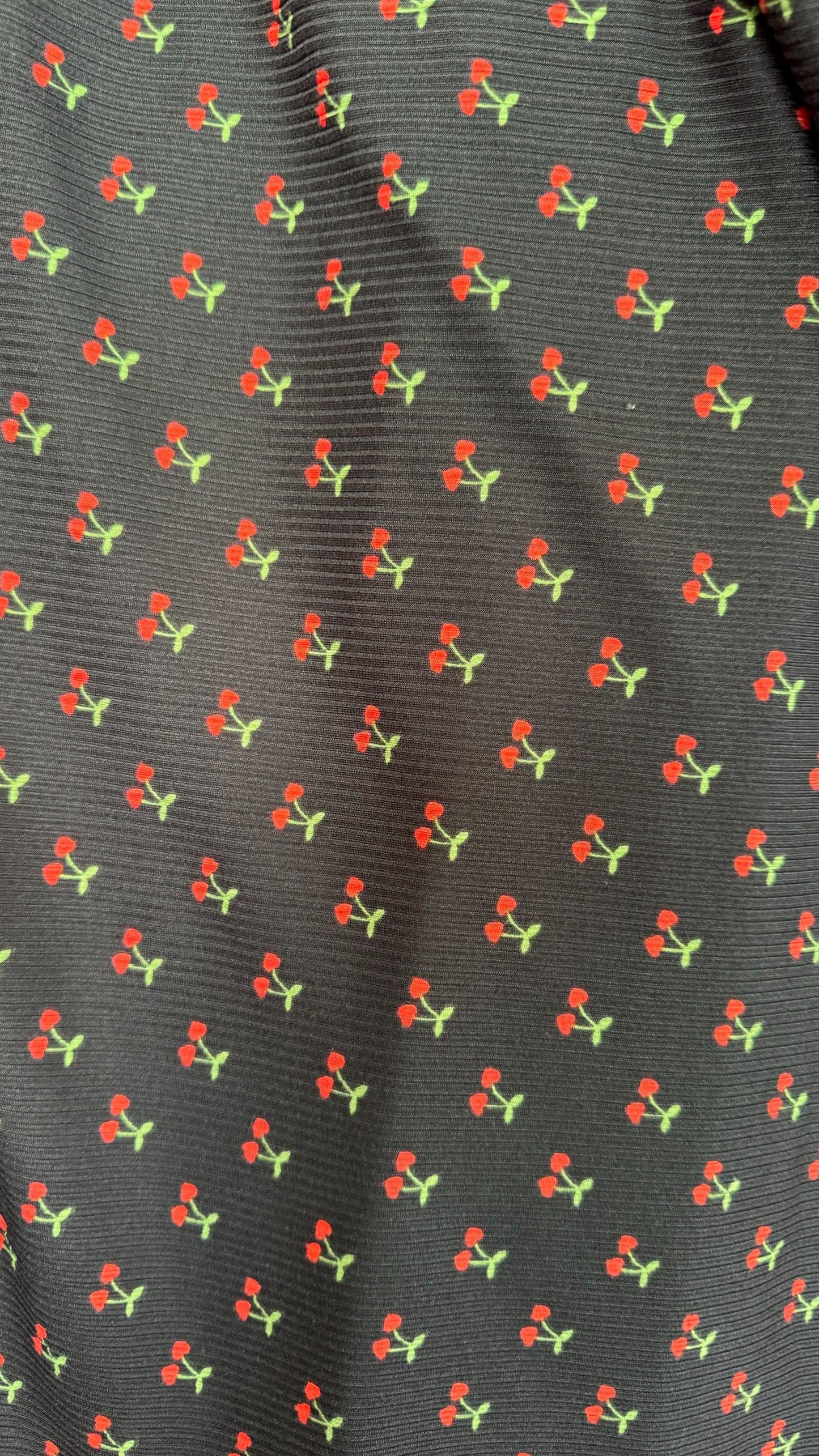 Cherry design small size print on great quality of Ribb Knit spandex 4-way stretch 58/60” High Quality fabrics by AlexLAFabrics