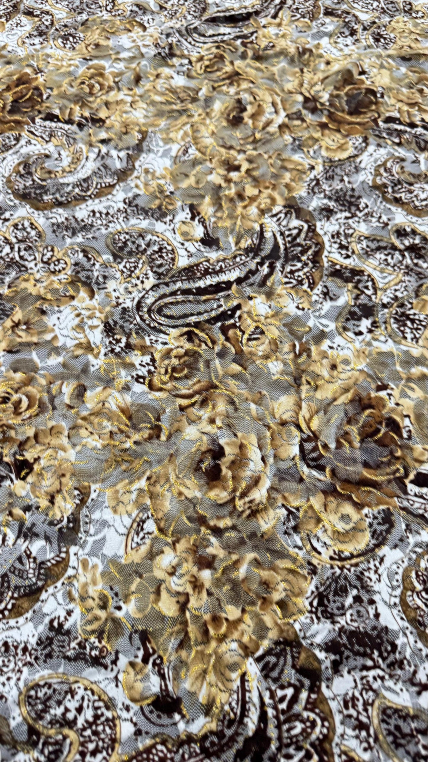 New Paisley Design on spandex stretch lace 4-way stretch 58/60” High quality fabrics by AlexLAFabrics