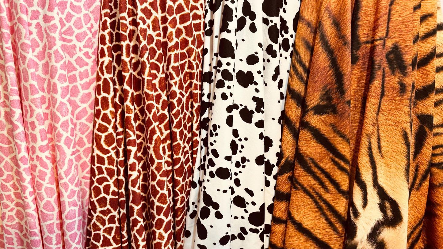 Exotic Animals prints High performance of nylon spandex 4-way stretch 58/60” High quality fabrics by AlexLAFabrics