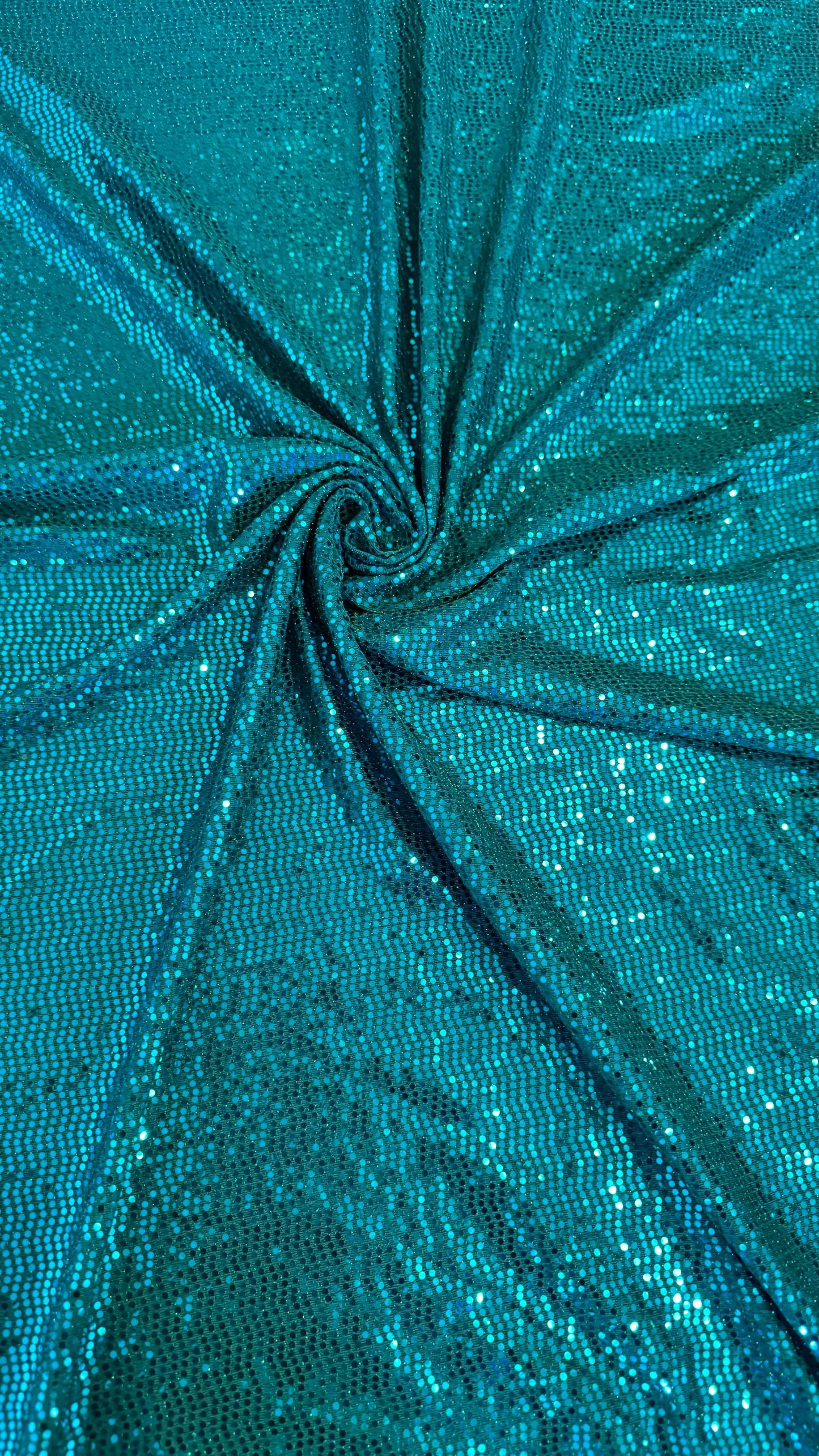 New mini hologram sequins on metallic spandex 4-way stretch 58/60” Sold by the YD. Ships worldwide from Los Ángeles California USA.