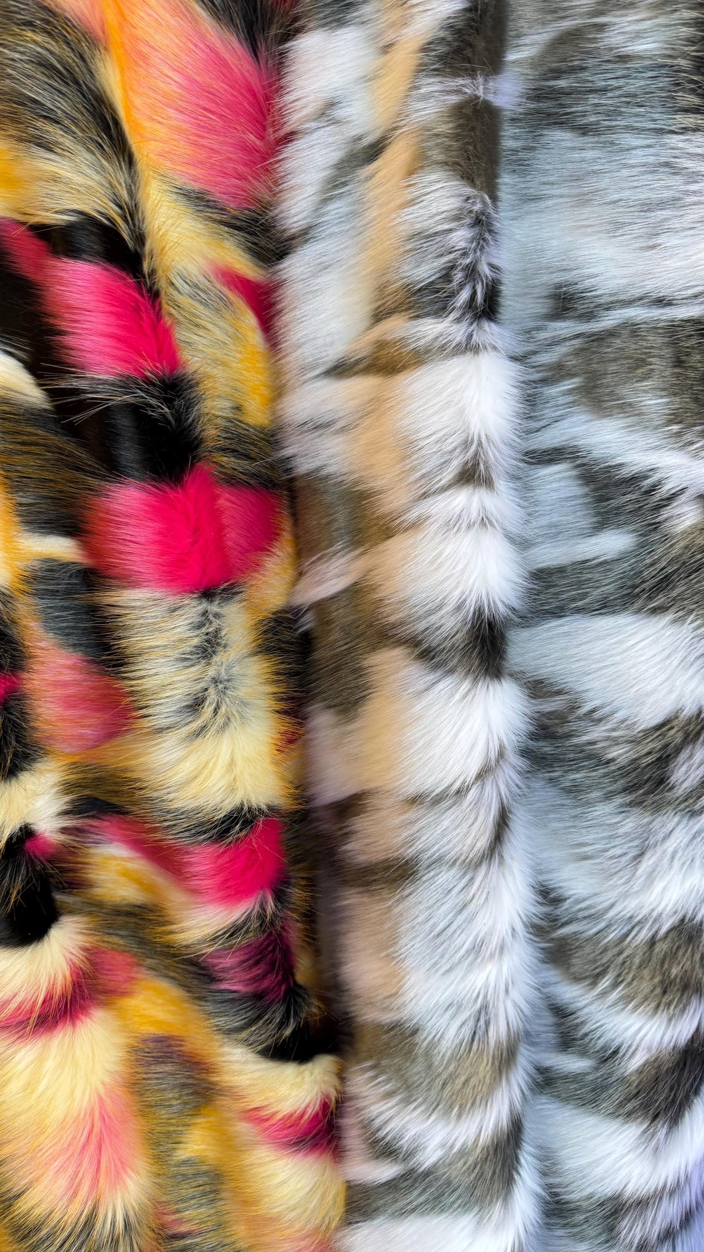 Luxury Faux Fur Exotic Husky design high quality Fur Sold by the YD and 1/2 yd Ships worldwide from Los Angeles California USA