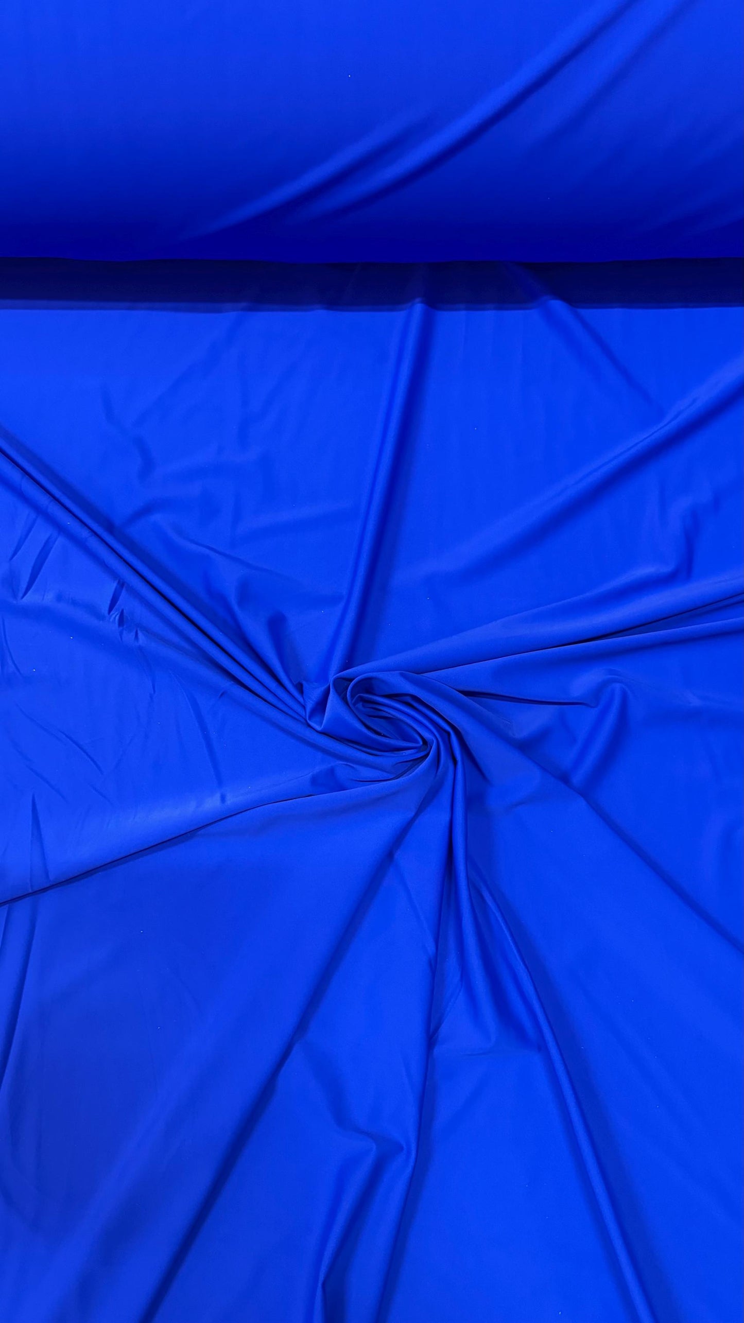 Matte Nylon Spandex Vivid Royal Blue best quality of spandex 4-way stretch 58/60” High quality fabrics by AlexLAFabrics