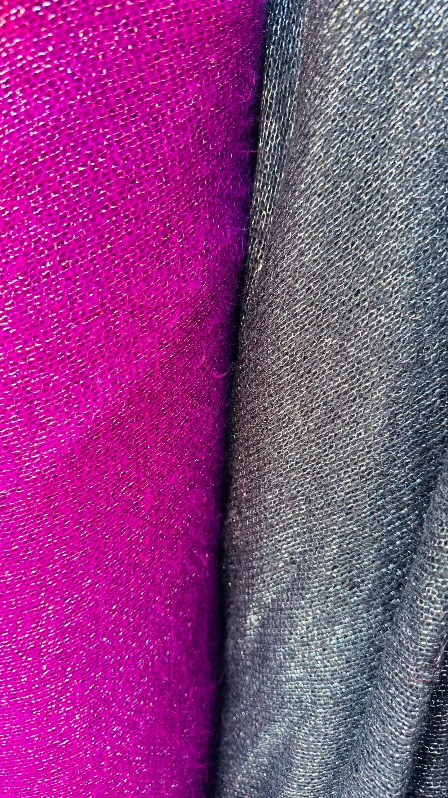 New metallic sweater knit with lurex 2-way stretch 58/60” Sold by the YD. Ships Worldwide from Los Angeles California USA. High quality