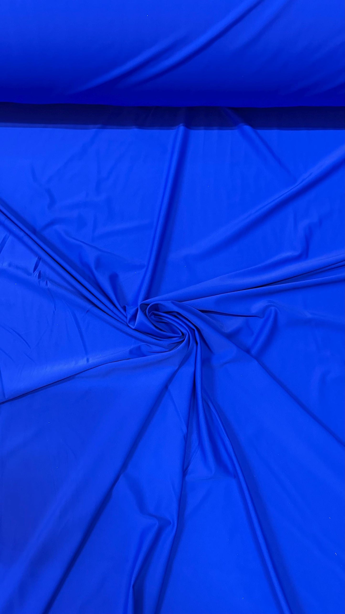 Matte Nylon Spandex Vivid Royal Blue best quality of spandex 4-way stretch 58/60” High quality fabrics by AlexLAFabrics