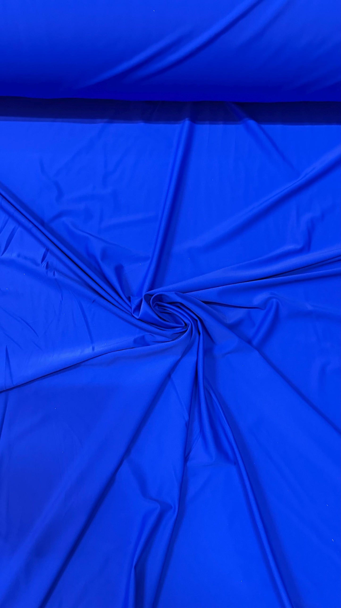 Matte Nylon Spandex Vivid Royal Blue best quality of spandex 4-way stretch 58/60” High quality fabrics by AlexLAFabrics