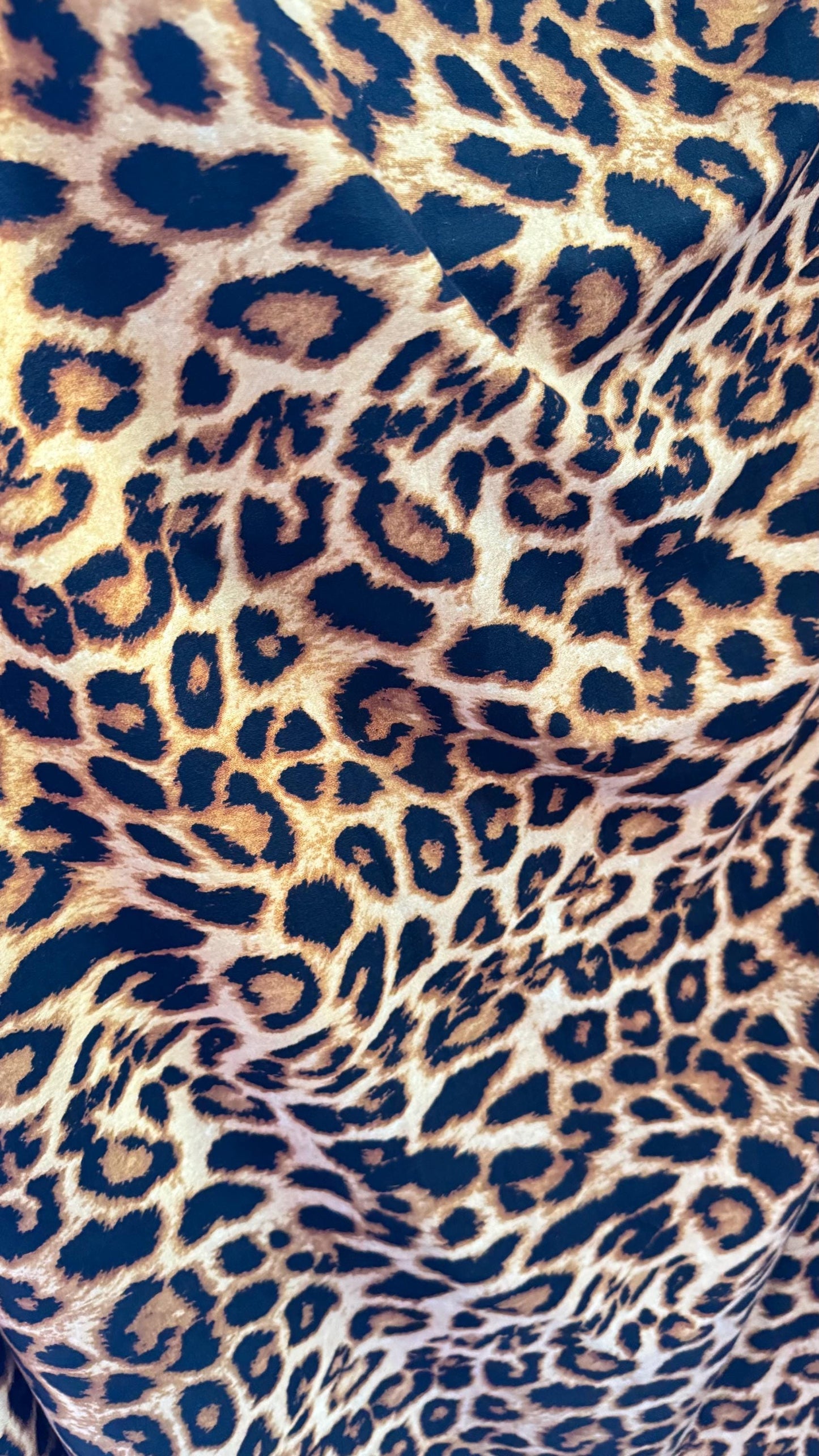 Wild Leopard design Natural Color print on poly spandex medium weight 4-way stretch 58/60” High quality fabrics by AlexLAFabrics