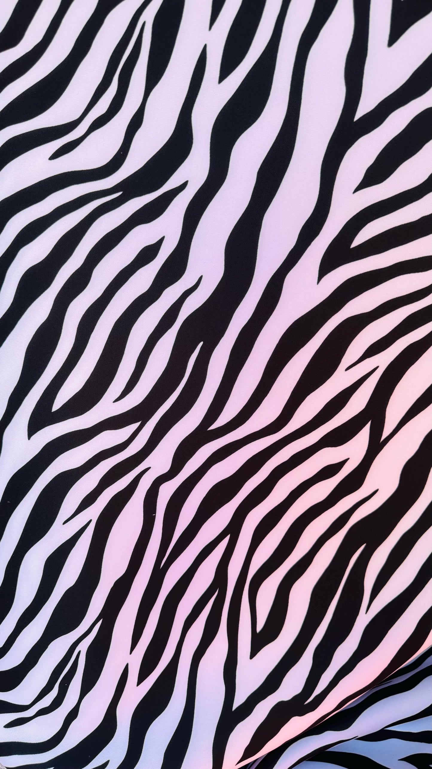 Zebra Exotic design print on super techno Neoprene spandex 2-way stretch 58/60” Sold by the YD. Ships Worldwide from Los Angeles California