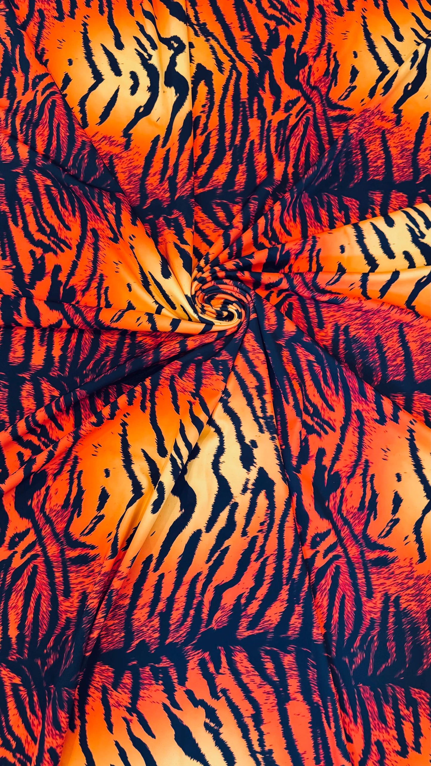 New Exotic Bengal Tiger design print on best quality of nylon spandex 4-way 58/60” Sold by the YD. Ships worldwide from Los Angeles Californ
