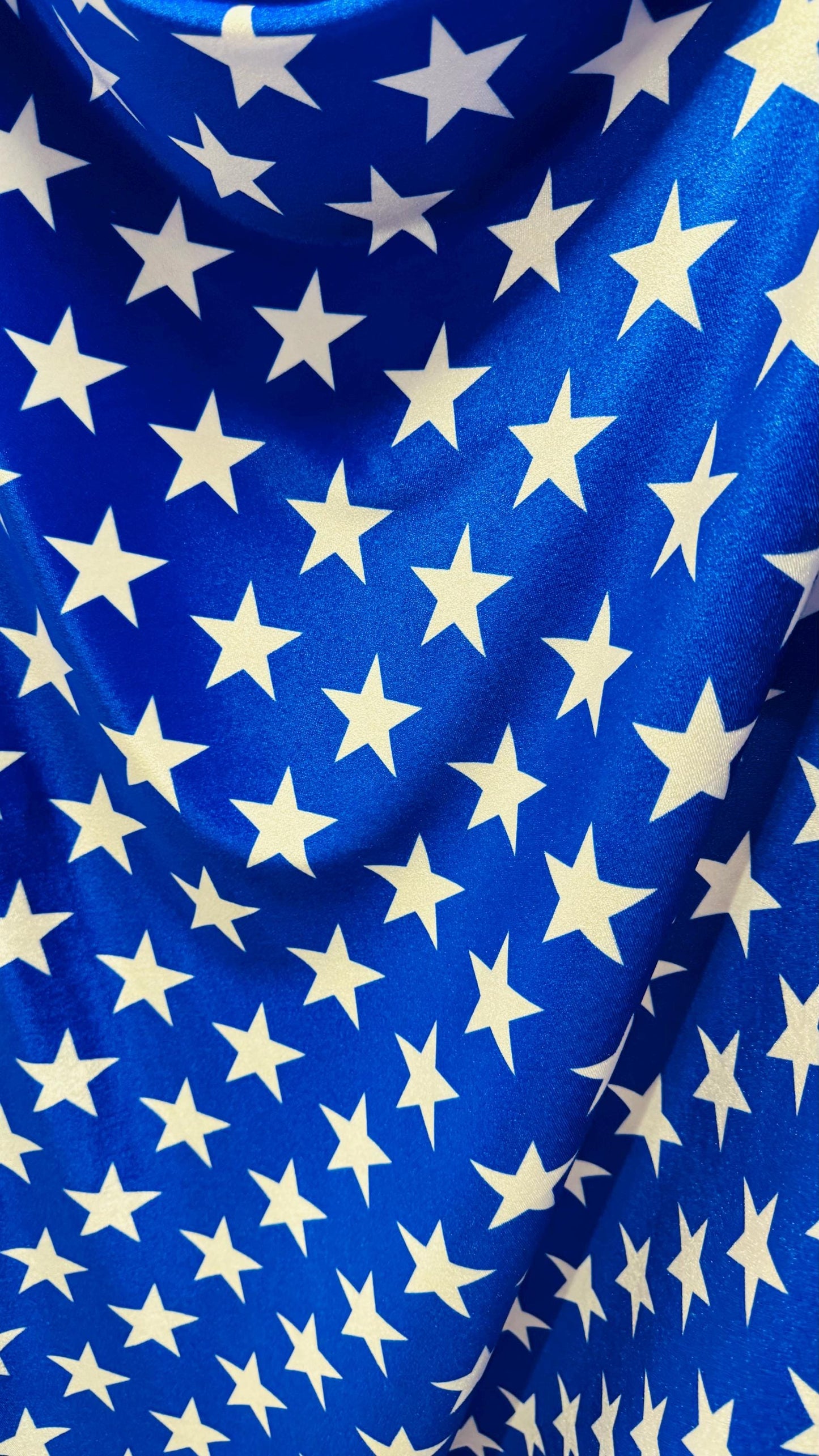 New Stars Freedom design print on heavyweight stretch velvet 4way 58/60" Sold by the YD. Ships worldwide from Los Angeles California USA