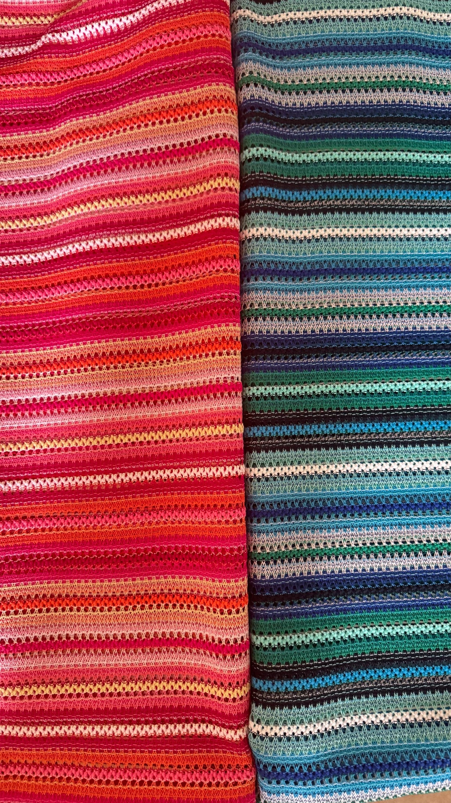 New Lace crochet design Multicolor 2-way stretch 58/60” Sold by the YD. High quality fabrics by AlexLAFabrics