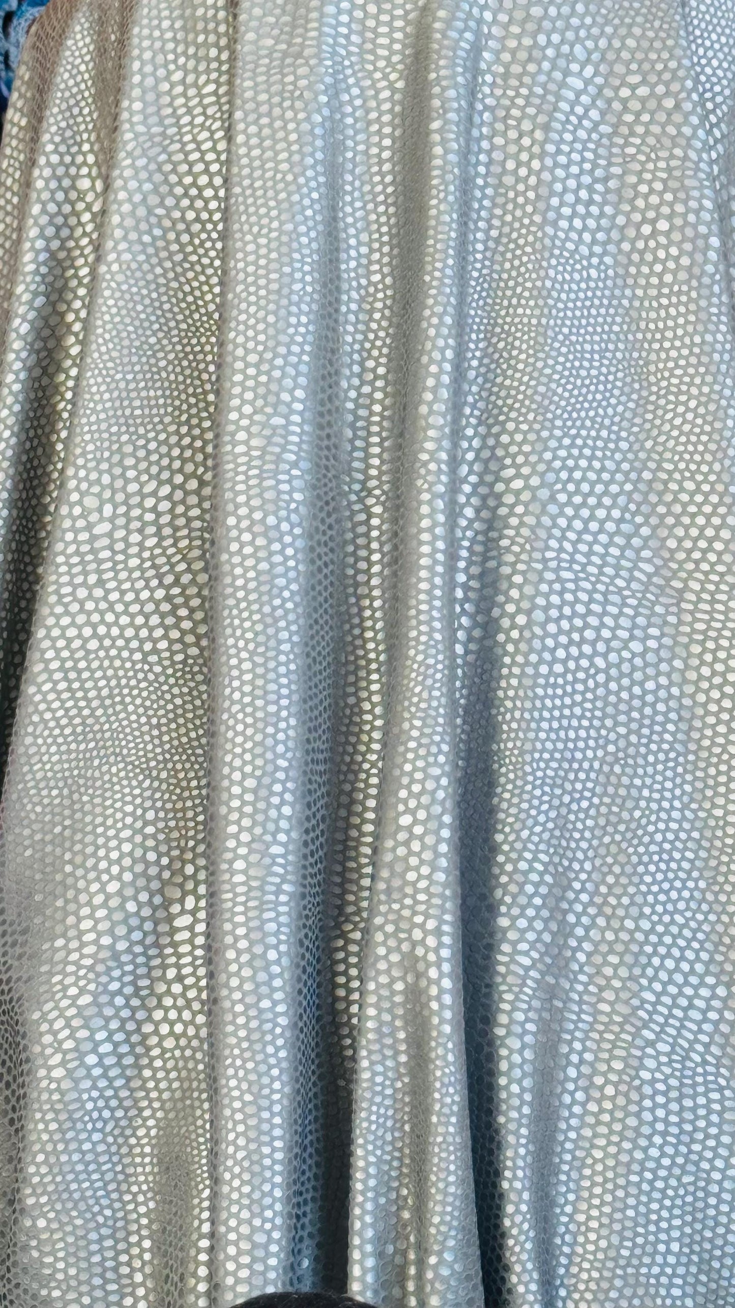 New 3D Pepples design shiny latex vinyl 4-way stretch 58/60” Sold by the YD. Ships worldwide from Los Angeles California USA.