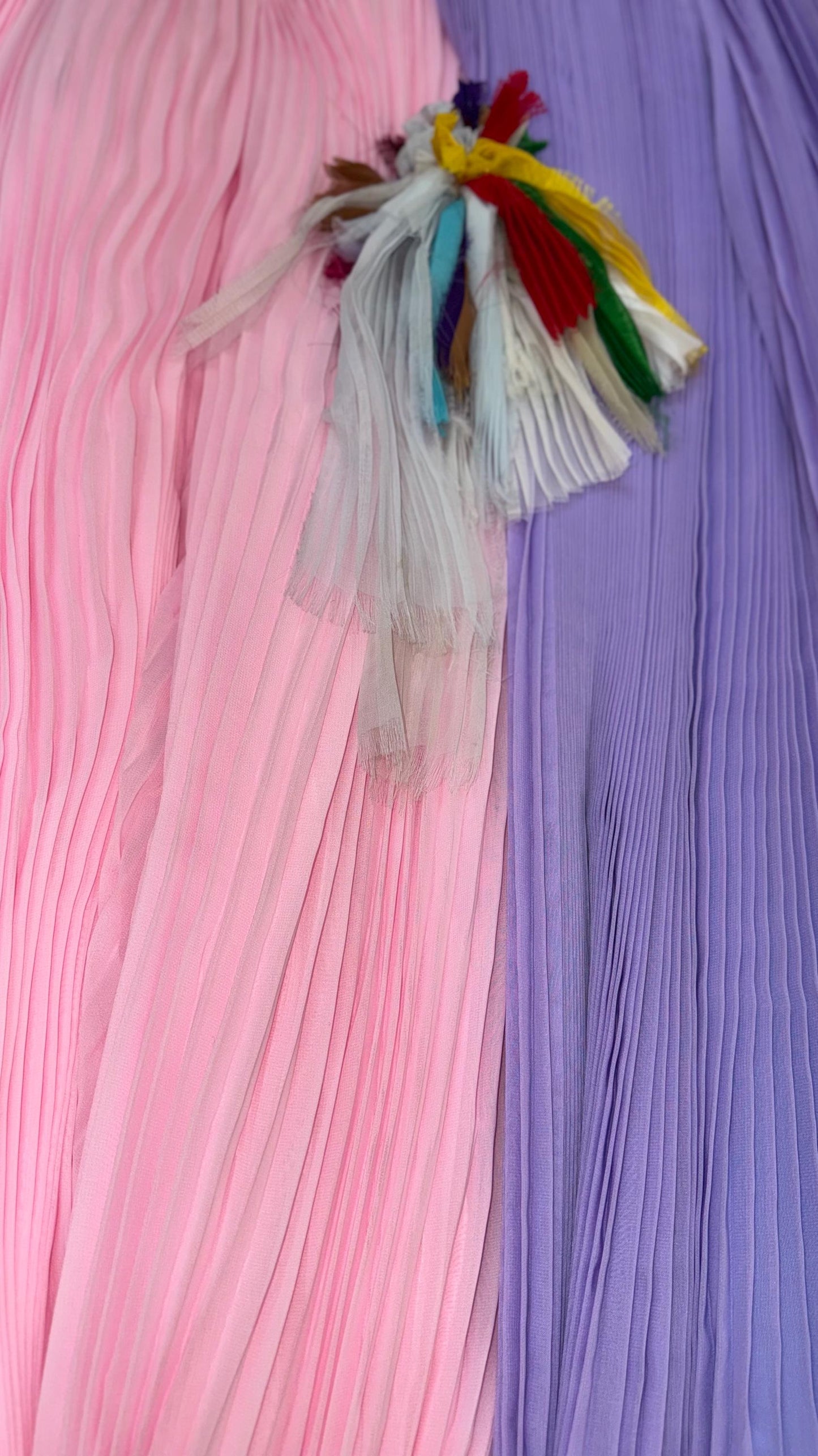 New Pleated Chiffon accordion style non stretch 58/60” Sold by the YD. Ships Worldwide from Los Angeles California USA