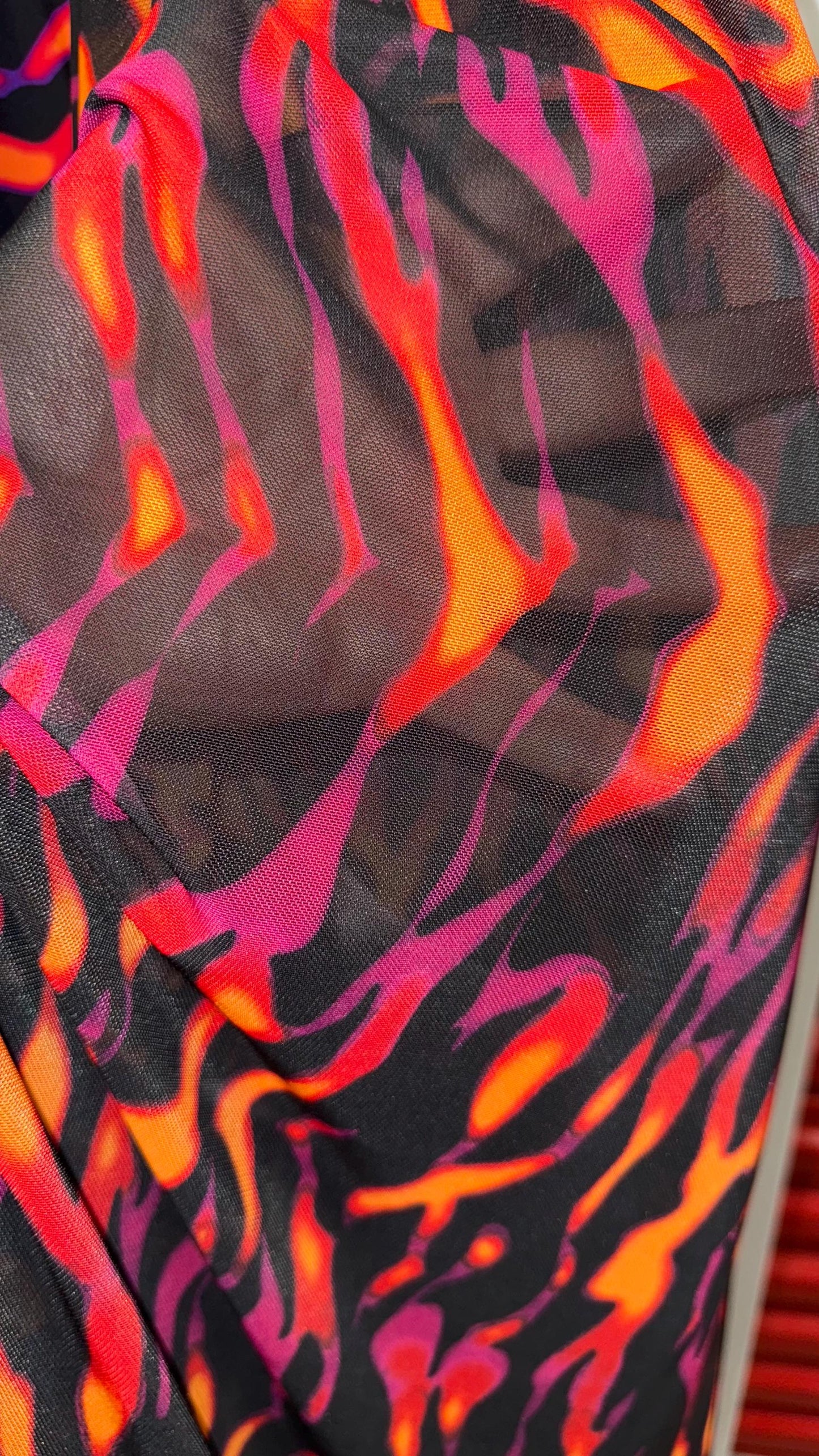 New tiger camouflage design print on heavy nylon spandex and power mesh nylon spandex 4way stretch 58/60" Sold by the YD. Ships worldwide